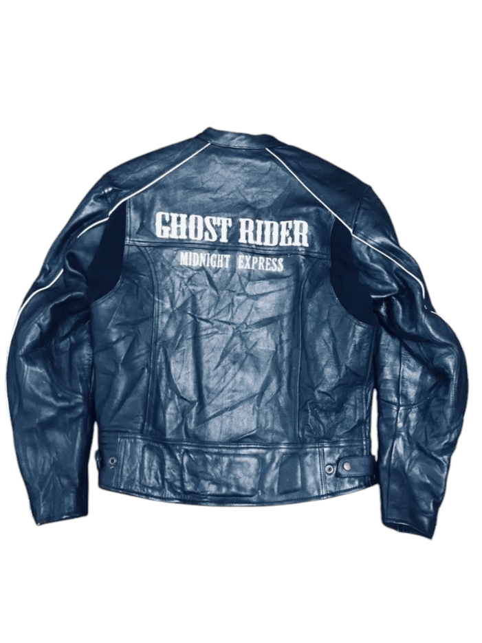 Vintage Vintage Ghost Rider by Good Luck Leather Jacket Size US M / EU 48-50 / 2 - 1 Thumbnail