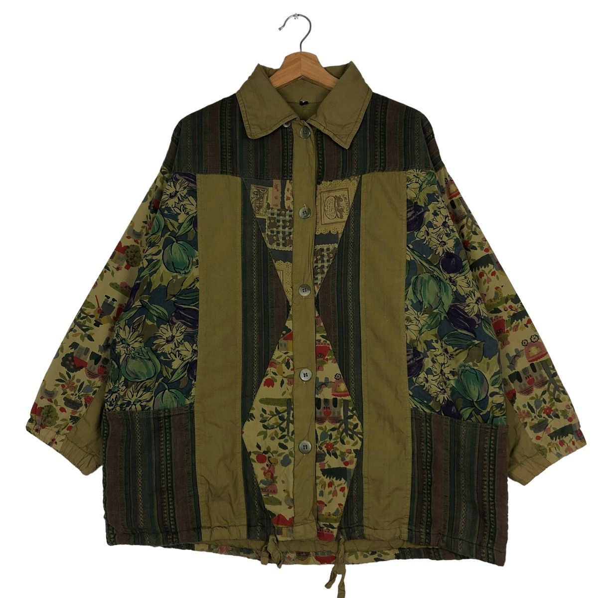 Japanese Brand × Vintage 🔥VINTAGE BUTTON JACKET OVERSIZED JAPAN INSPIRE KAPITAL Size US M / EU 48-50 / 2 - 1 Thumbnail