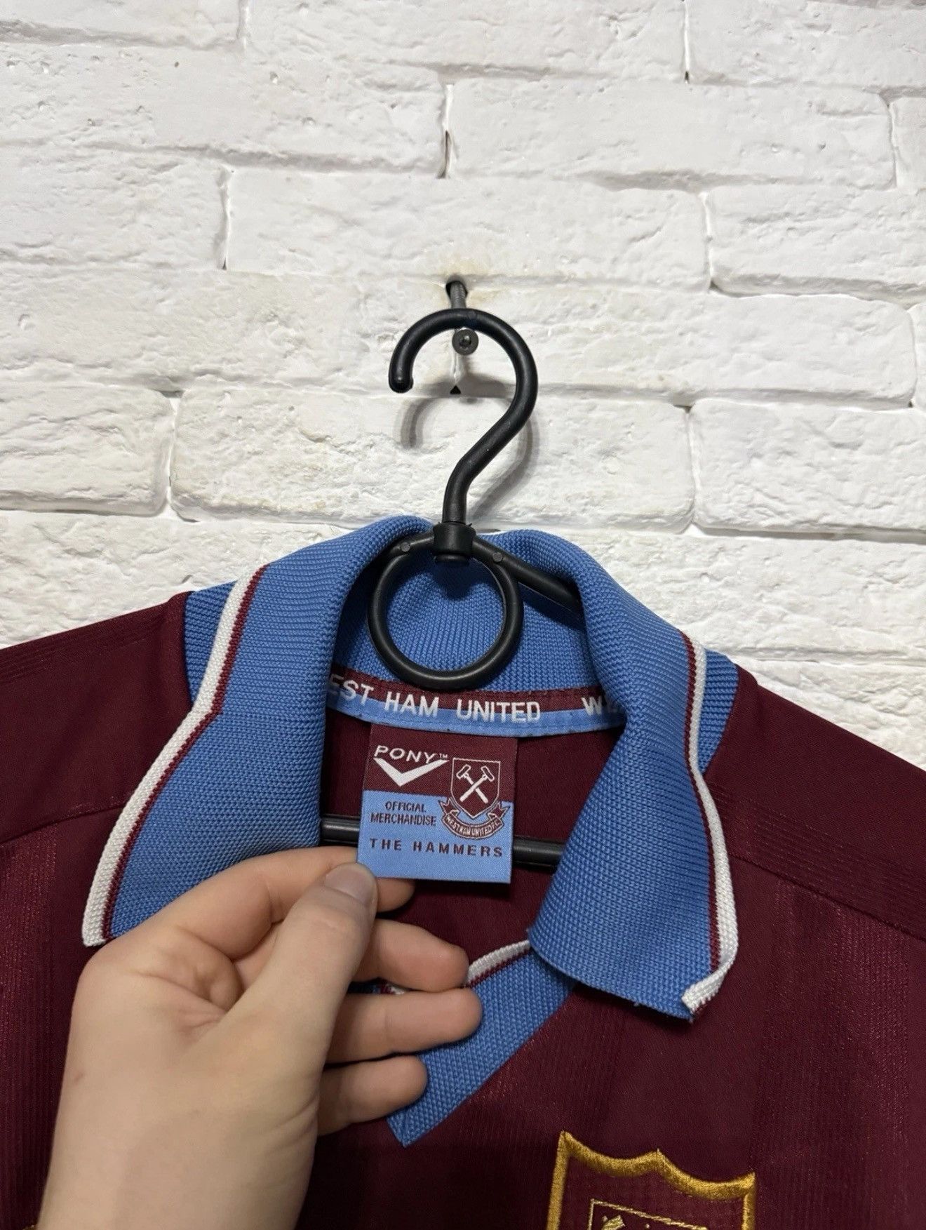 PONY Rare Vintage Pony West Ham United Jersey 97/98 Home Jersey Size US M / EU 48-50 / 2 - 4 Thumbnail