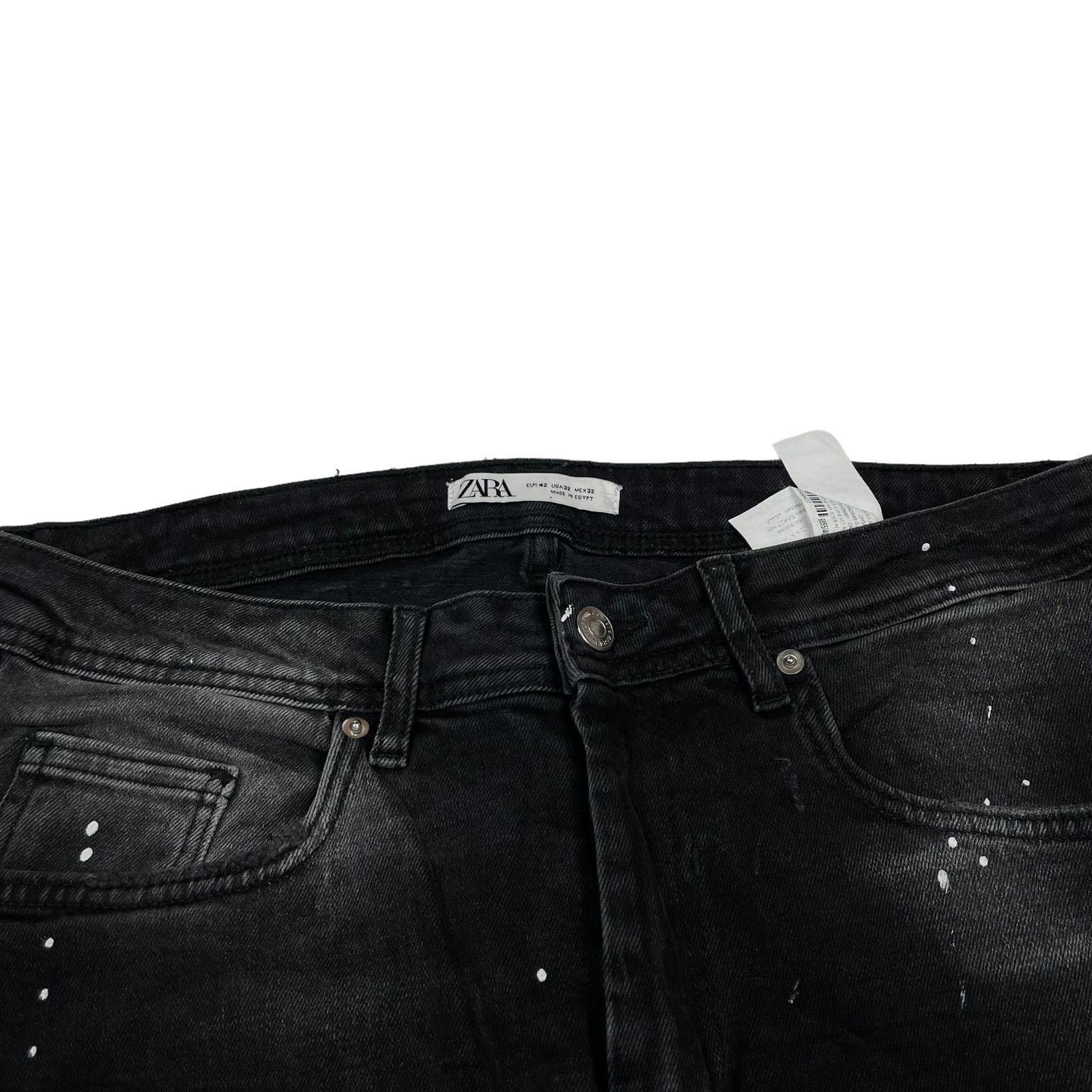Zara Zara Men's Gray Distressed Denim Pockets Skinny Jeans 32 Size US 32 / EU 48 - 3 Thumbnail