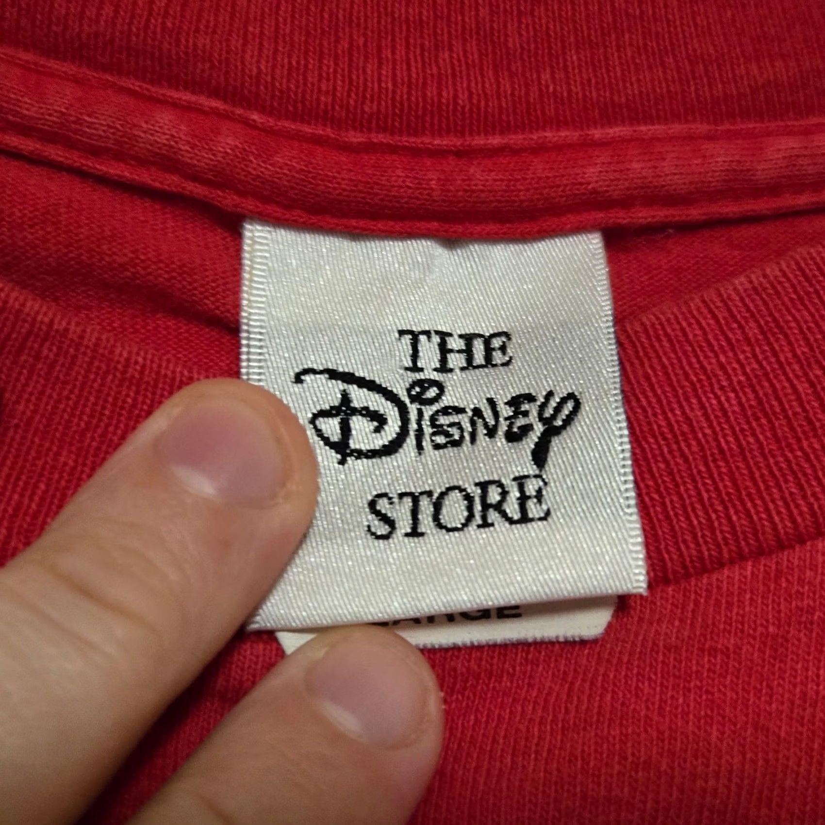 Disney VINTAGE 90s MICKEY MINNIE MOUSE XMAS T-Shirt Large Embroidered Walt Disney Red L Unisex Adults Shirt Mens Womens Size US L / EU 52-54 / 3 - 4 Thumbnail