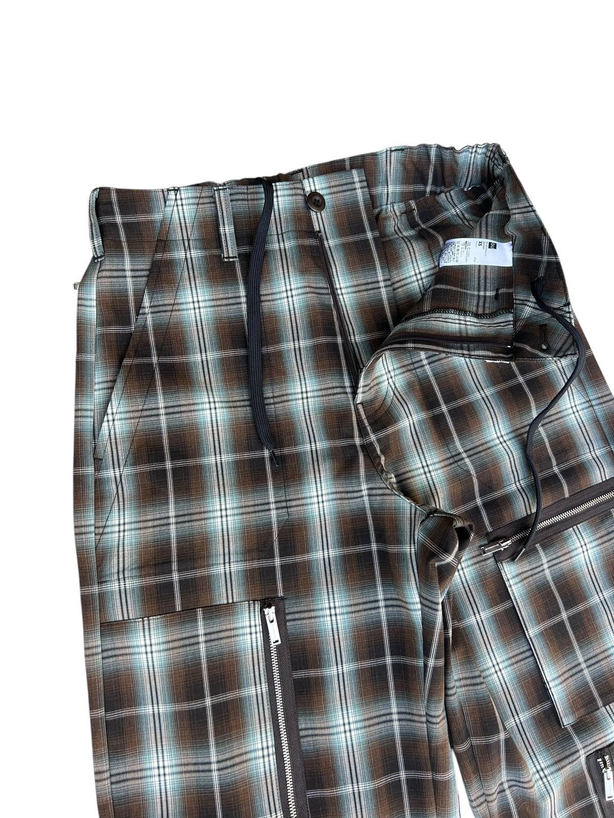 Undercover Undercover X Gu Shadows Plaid Parachute Baggy Trouser Pant Size US 29 - 8 Thumbnail