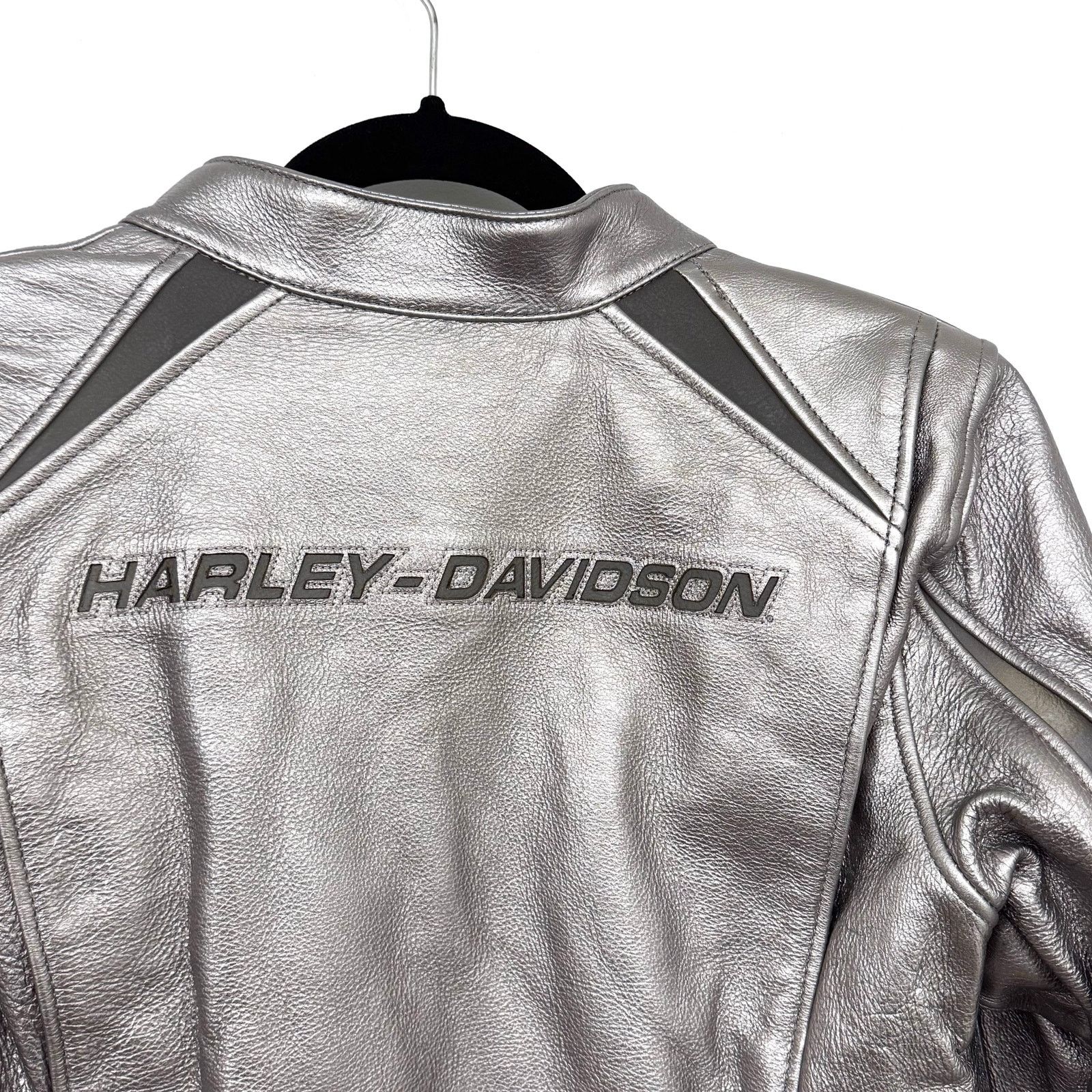 Harley Davidson Harley-Davidson Women's Pursuit Triple Vent Leather Jacket Size S / US 4 / IT 40 - 9 Thumbnail