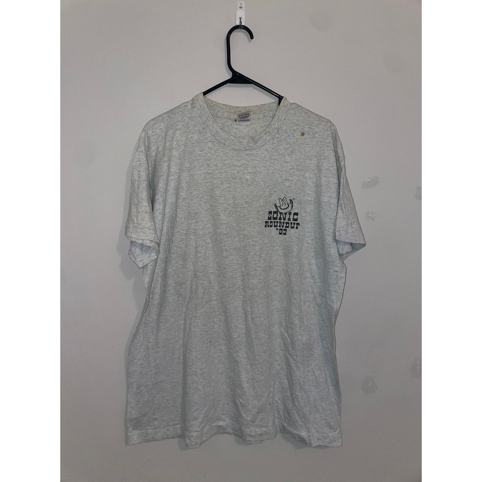 Fruit Of The Loom 1993 Sonic Roundup Round Up Fast Food Promo Shirt VTG 90s XL Size US XL / EU 56 / 4 - 2 Thumbnail