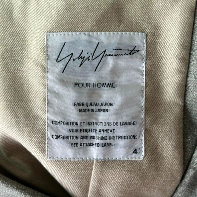 Yohji Yamamoto Yohji Yamamoto Yohji Yamamoto Grey Suit Blazer Size 4 Size US M / EU 48-50 / 2 - 5 Thumbnail