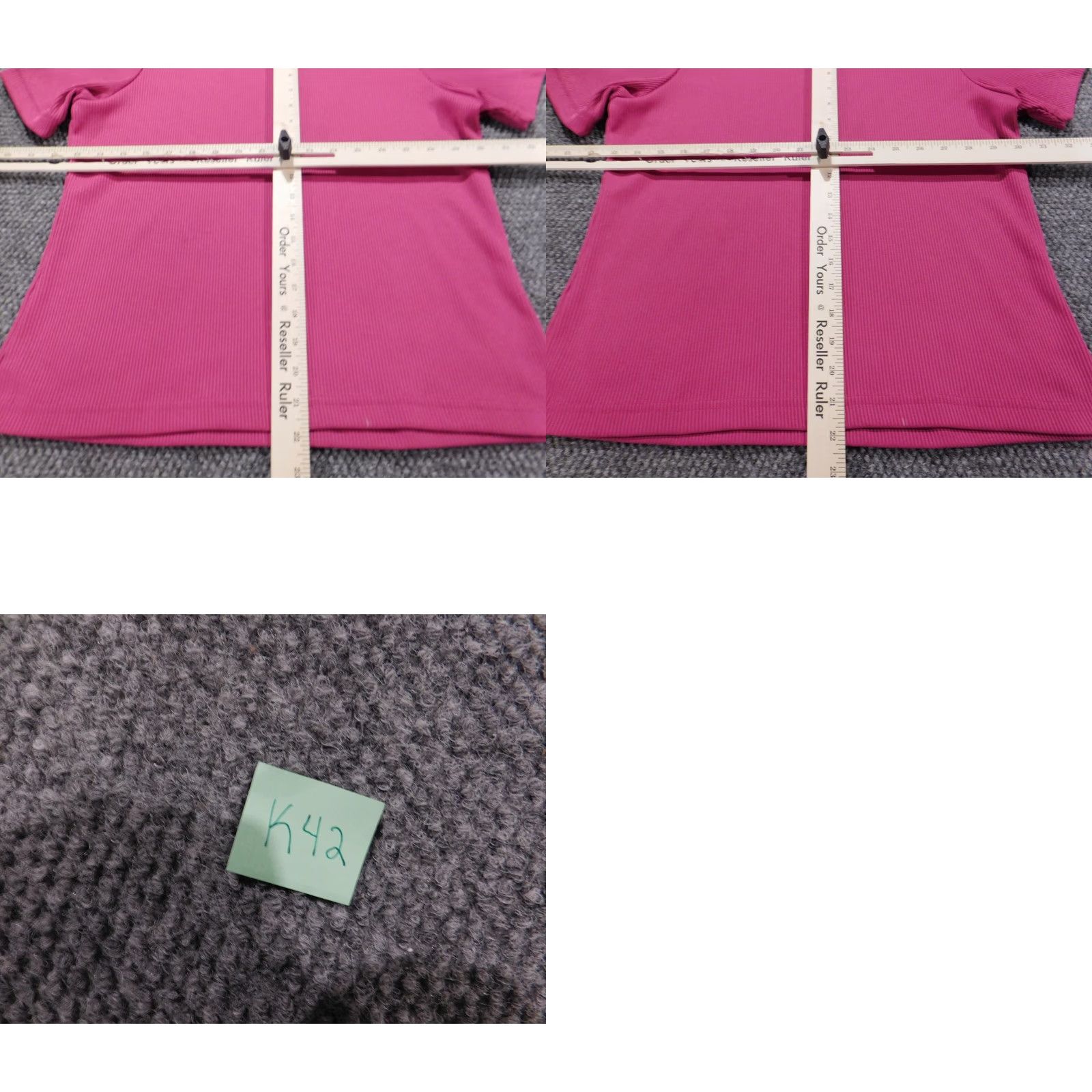 Vintage Allison Womens Blouse M Pink Crew Neck Short Sleeve Pullover Polyester Woven Ruffle Casual Top Size M / US 6-8 / IT 42-44 - 9 Thumbnail