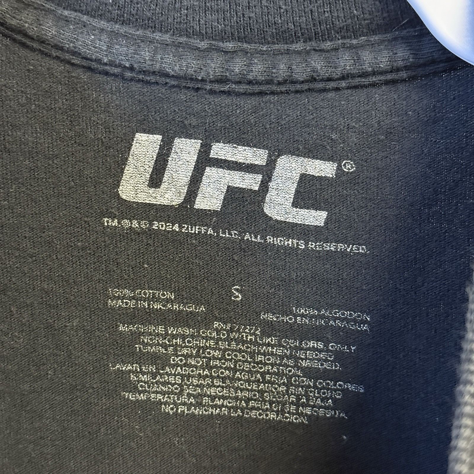 UFC UFC T Shirt Small 17.5x23.5 Black Short Sleeve Ultimate Figh Size US S / EU 44-46 / 1 - 8 Thumbnail
