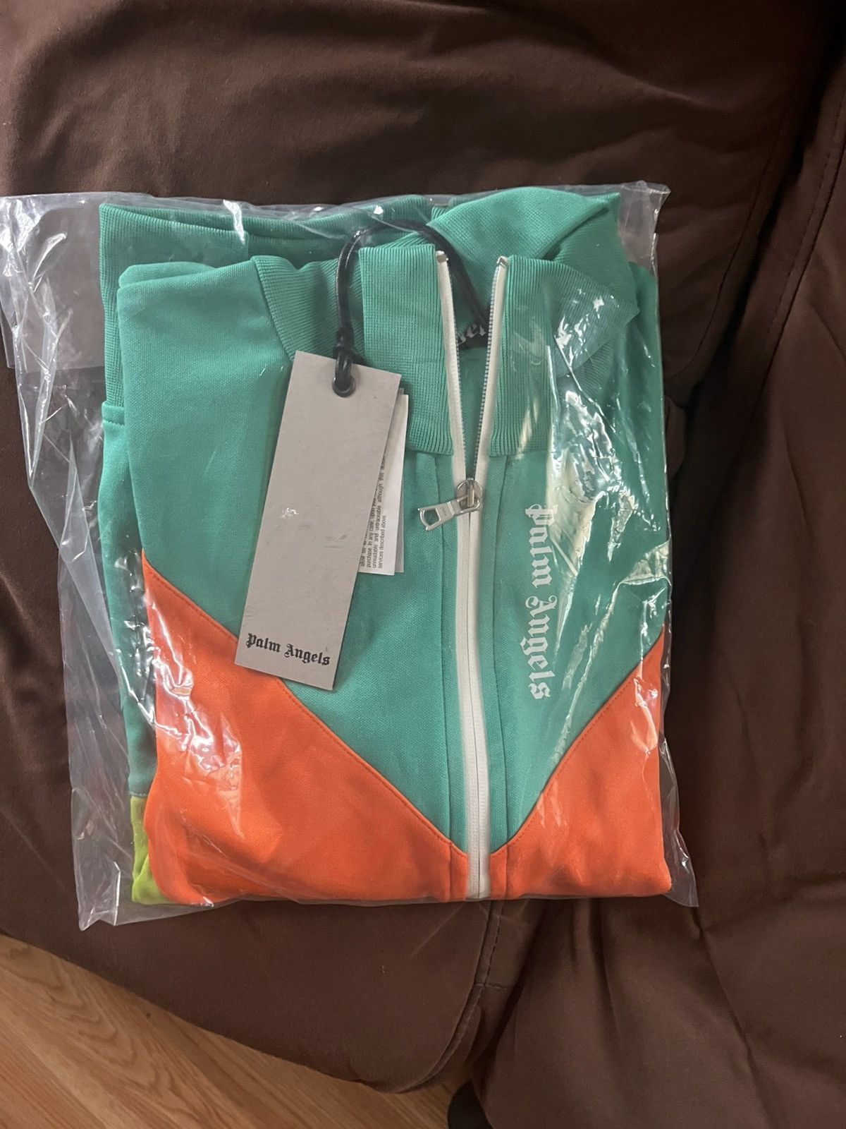 Palm Angels Palm Angels|V Block Track Jacket|Forrest Green x Orange Size US XS / EU 42 / 0 - 2 Thumbnail