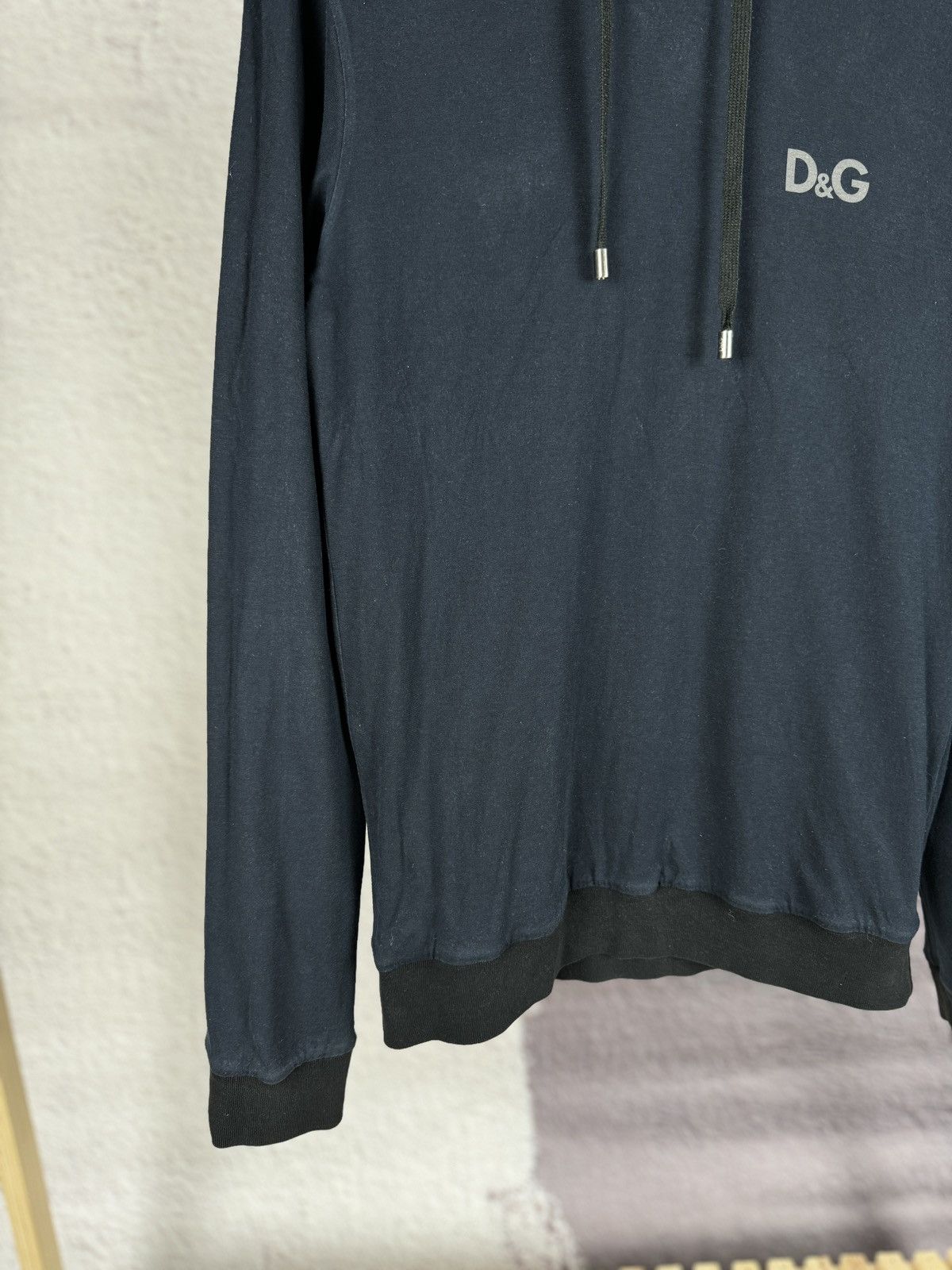 Dolce & Gabbana Dolce & Gabbana reversible black/navy hoodie embroidery logo Size US S / EU 44-46 / 1 - 11 Thumbnail