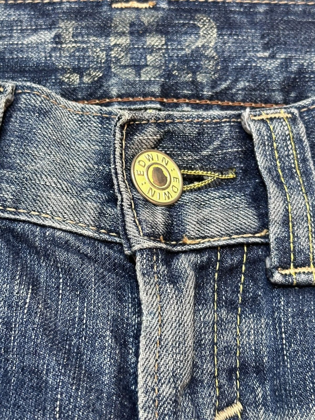 Edwin Vintage Edwin 503 Bluetrip Flare Bootcut Whiskers Denim Size US 29 - 8 Thumbnail
