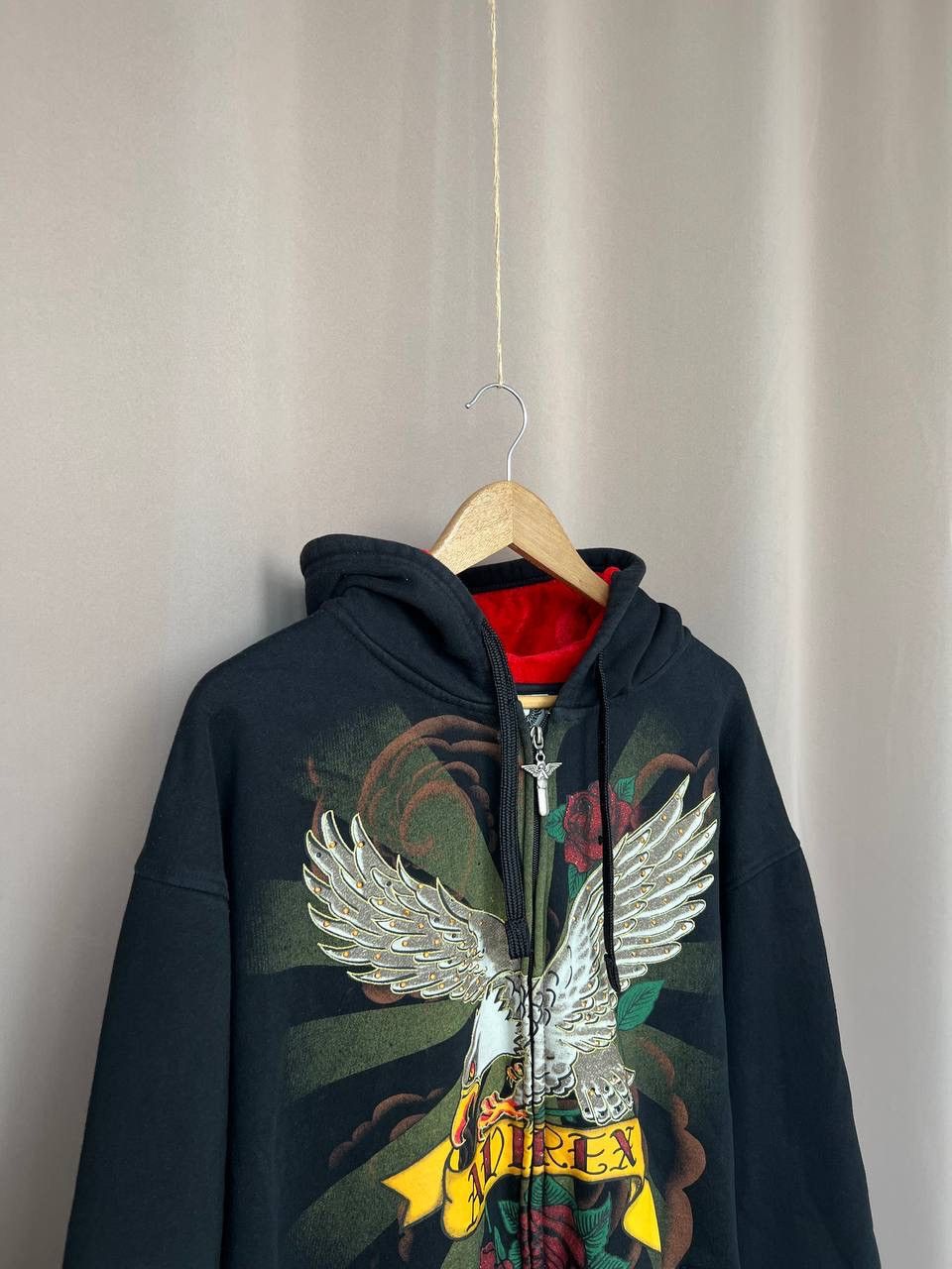 Avirex Avirex Hoodie Mens Size XXL Full Zip Rhinestone Eagle Jacket Size US XL / EU 56 / 4 - 3 Thumbnail