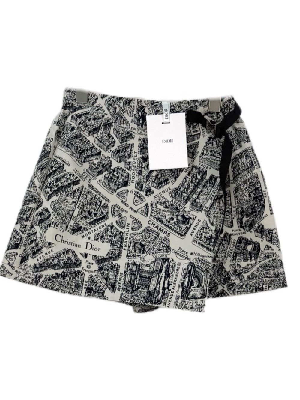 Dior Dior Plan de Paris Print Mini Skirt Size 36 Size 26" / US 2 / IT 38 - 1 Thumbnail