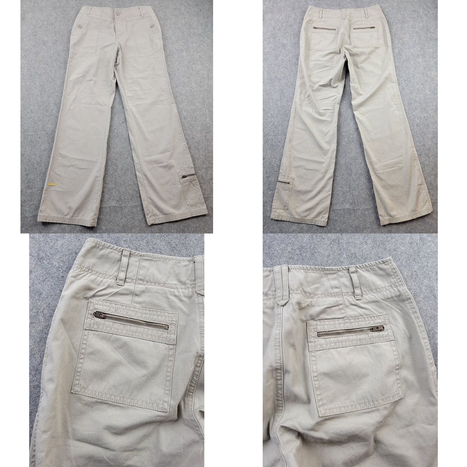 Eddie Bauer VINTAGE Eddie Bauer Pants Womens 4 Beige Twill Pant 100% Cotton Casual Outdoor Size 27" / US 4 / IT 40 - 9 Thumbnail
