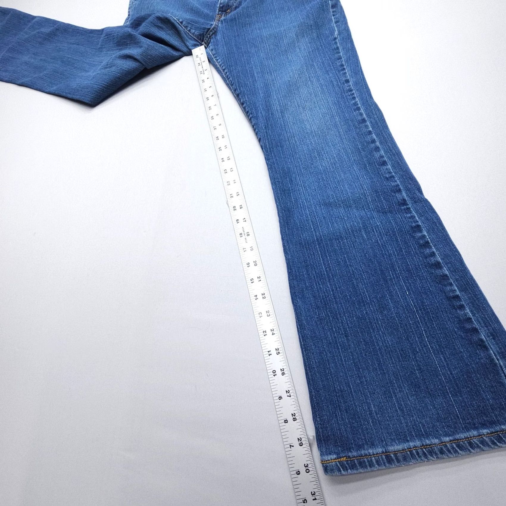 Levi's VINTAGE Levi's 525 Jeans Bootcut 5-Pocket 30 In Blue Denim Womens 14 Comfort Stretch Low Rise Size 36" / US 14 / IT 50 - 7 Thumbnail