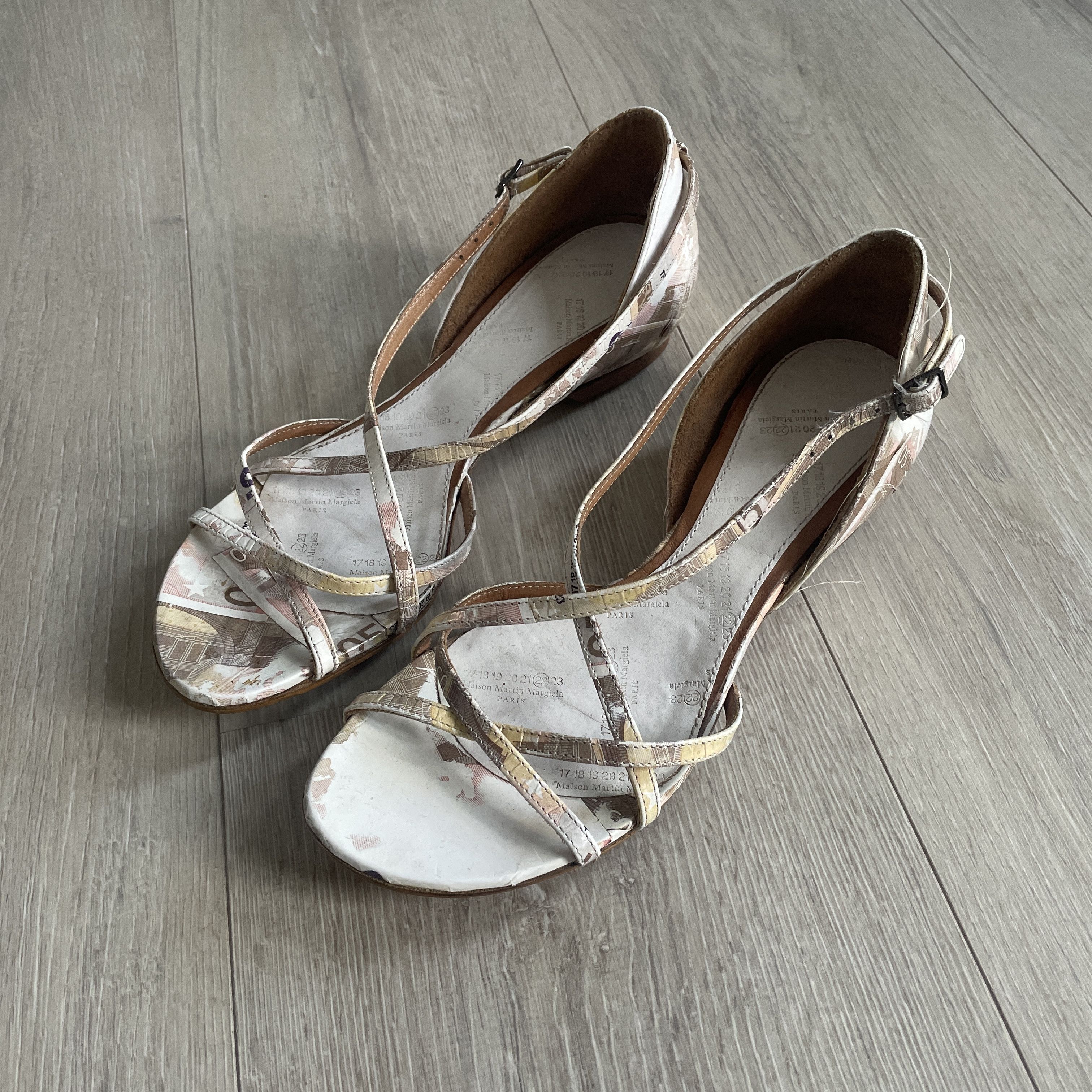 Maison Margiela Martin Margiela SS08 50€ bill sandals Size US 7.5 / IT 37.5 - 1 Thumbnail