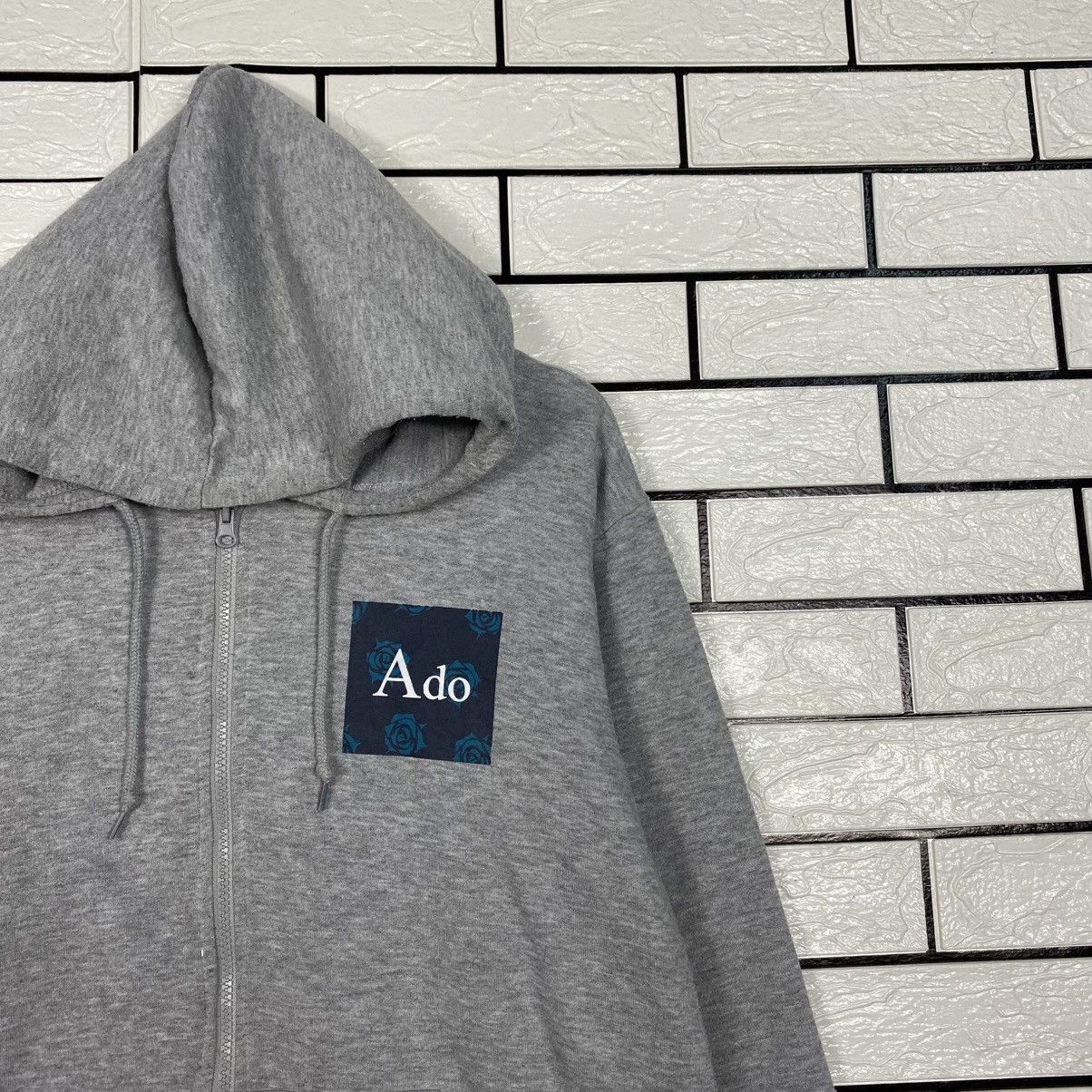 Japanese Brand Vintage Zipper Hoodie Ado Cartoon Big Logo Size US L / EU 52-54 / 3 - 7 Thumbnail