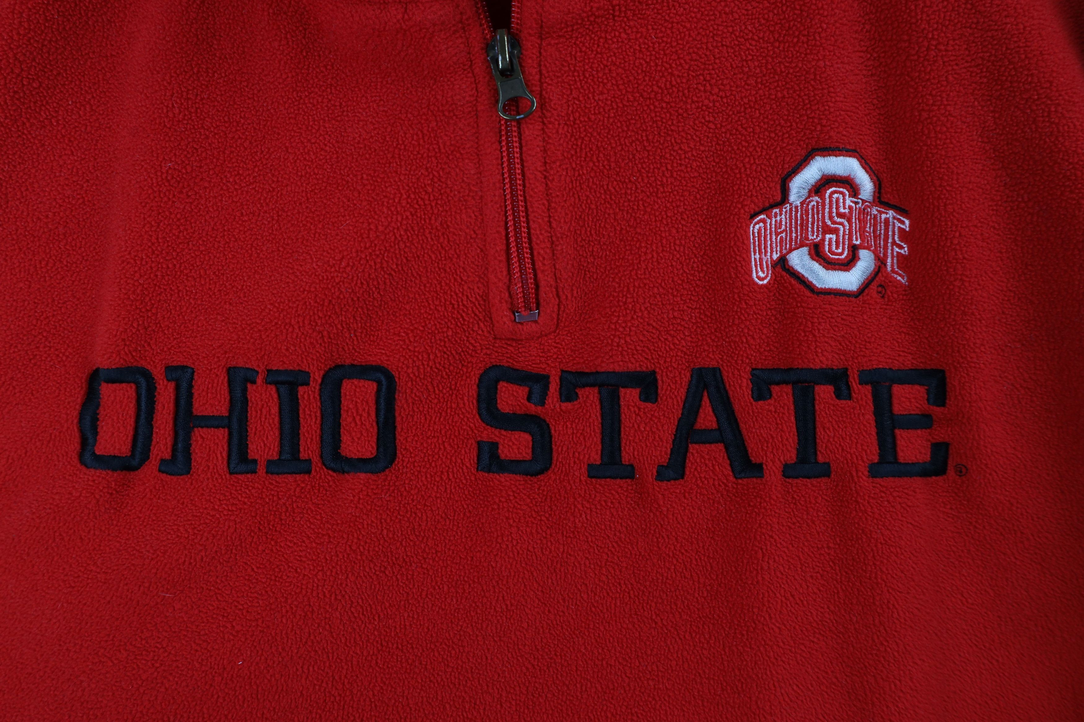 Vintage Vintage Ohio State University Half Zip Pullover Sweater Size US L / EU 52-54 / 3 - 4 Thumbnail