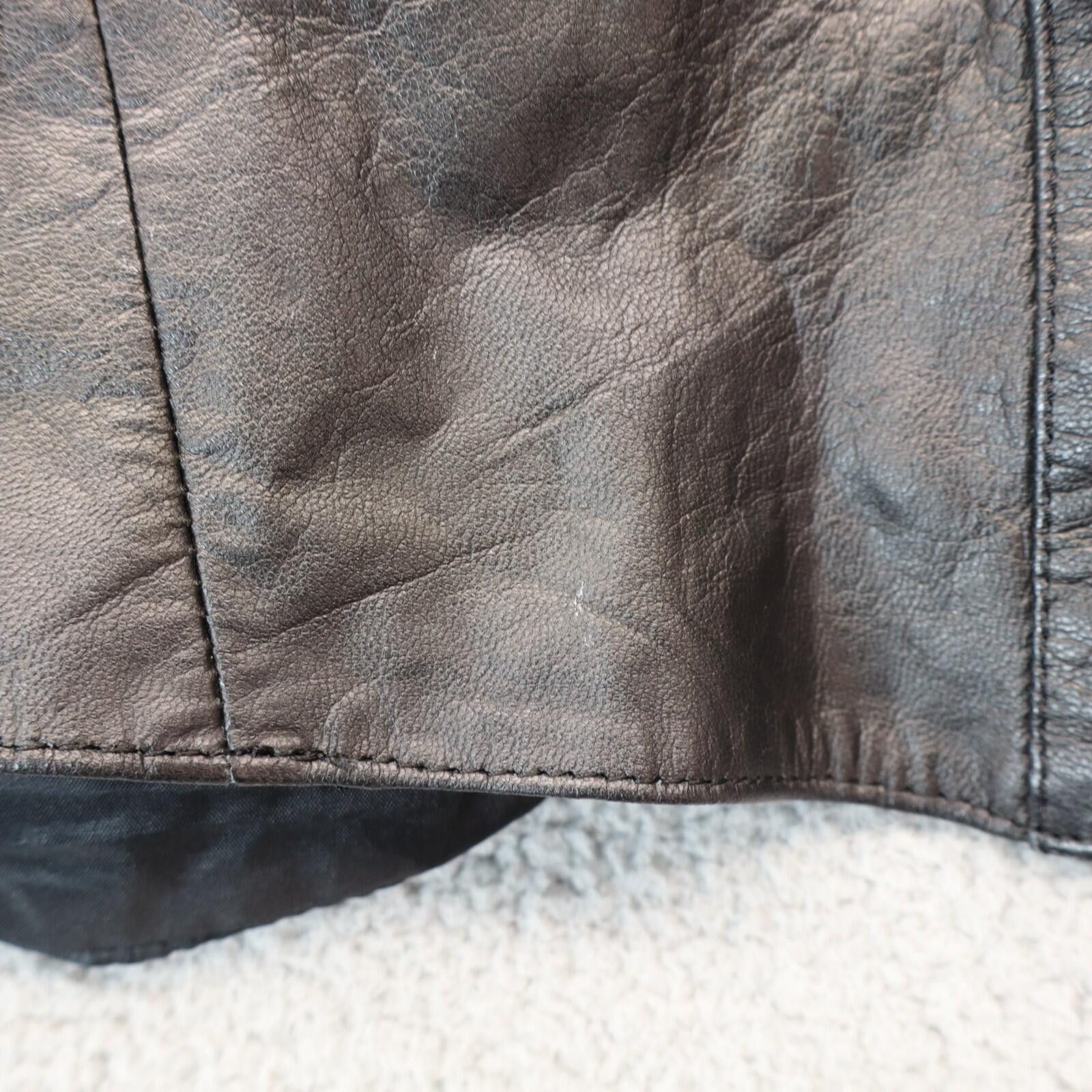 Other Hot Leathers Vest Men 2XL Black Leather Biker Motorcycle XXL Size XXL / US 16-18 / IT 52-54 - 8 Thumbnail