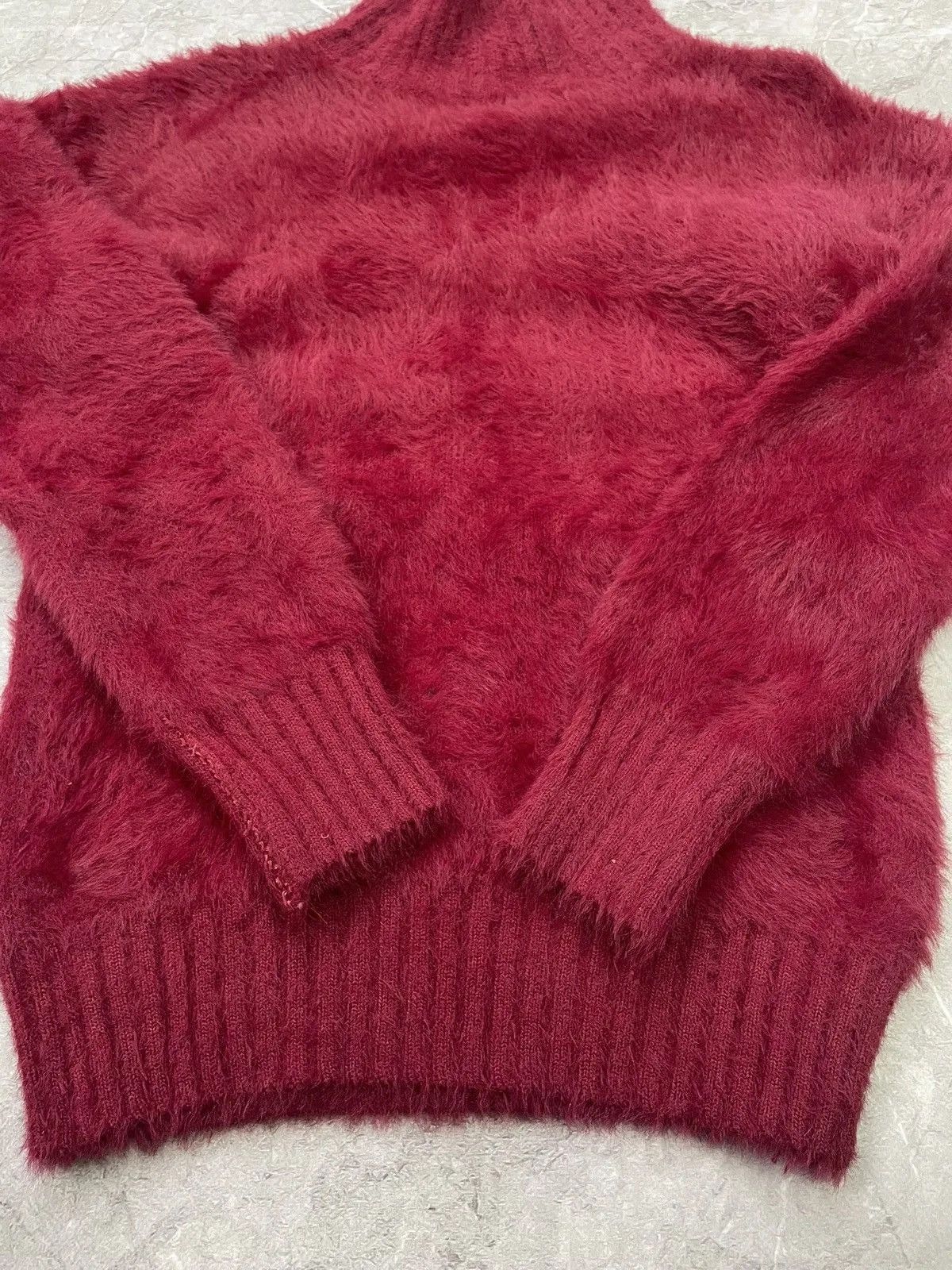 Hysteric Glamour × Japanese Brand × Le Grande Bleu (L.G.B.) Avant-Garde Red fur mohair hystericglamour style Sweater Size US M / EU 48-50 / 2 - 6 Thumbnail