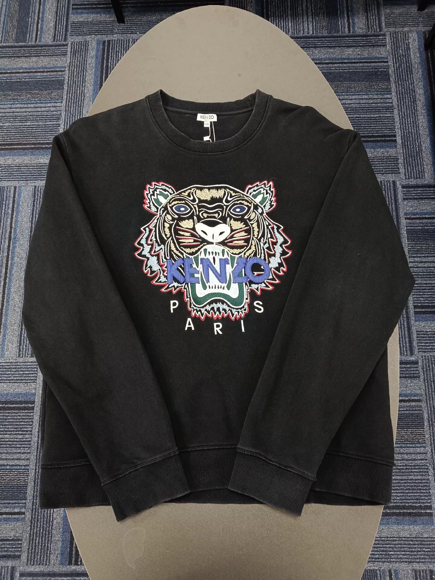 Kenzo black kenzo tiger embroidered sweatshirt XXL Size US XXL / EU 58 / 5 - 1 Thumbnail