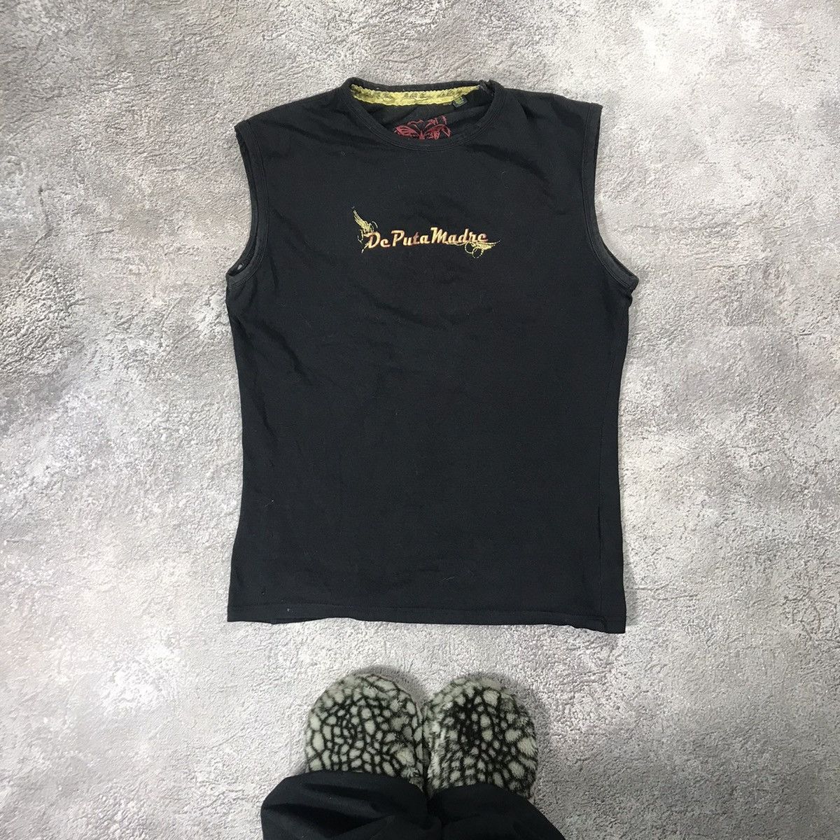 Vintage Vintage Y2K De Puta Madre Graphic Tank Top Streetwear Boxy S Size S / US 4 / IT 40 - 1 Thumbnail
