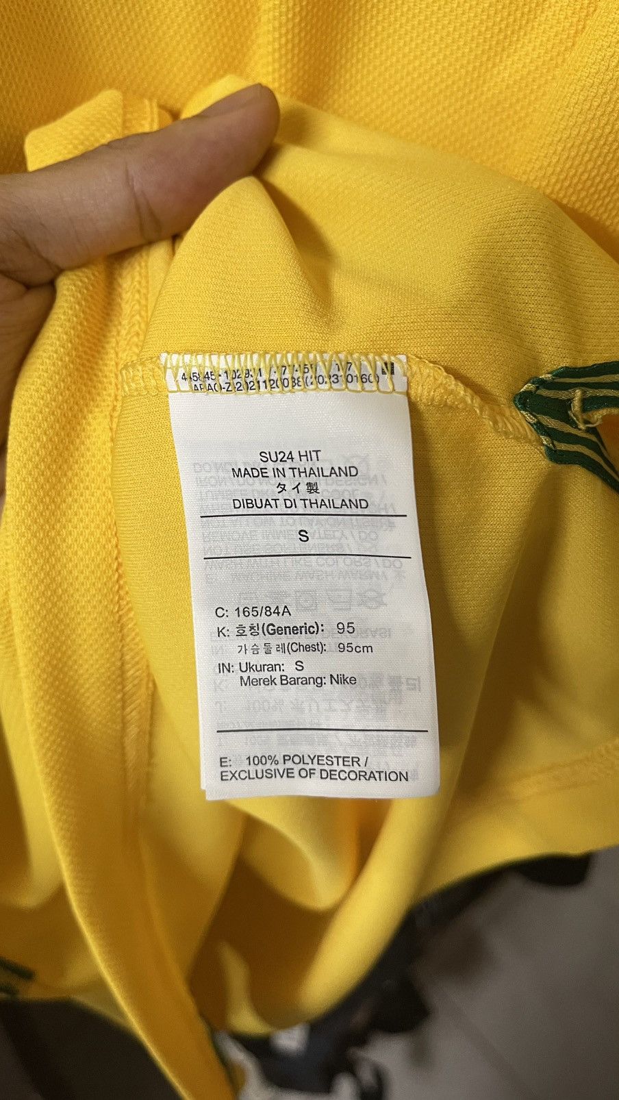 Nike Nike Brazil 1998 Reissue Jersey Size US S / EU 44-46 / 1 - 6 Thumbnail