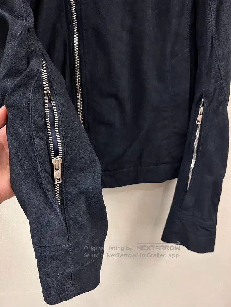 Rick Owens RICK OWENS Diagonal Zipper Leather Jacket Coat Size US M / EU 48-50 / 2 - 3 Thumbnail