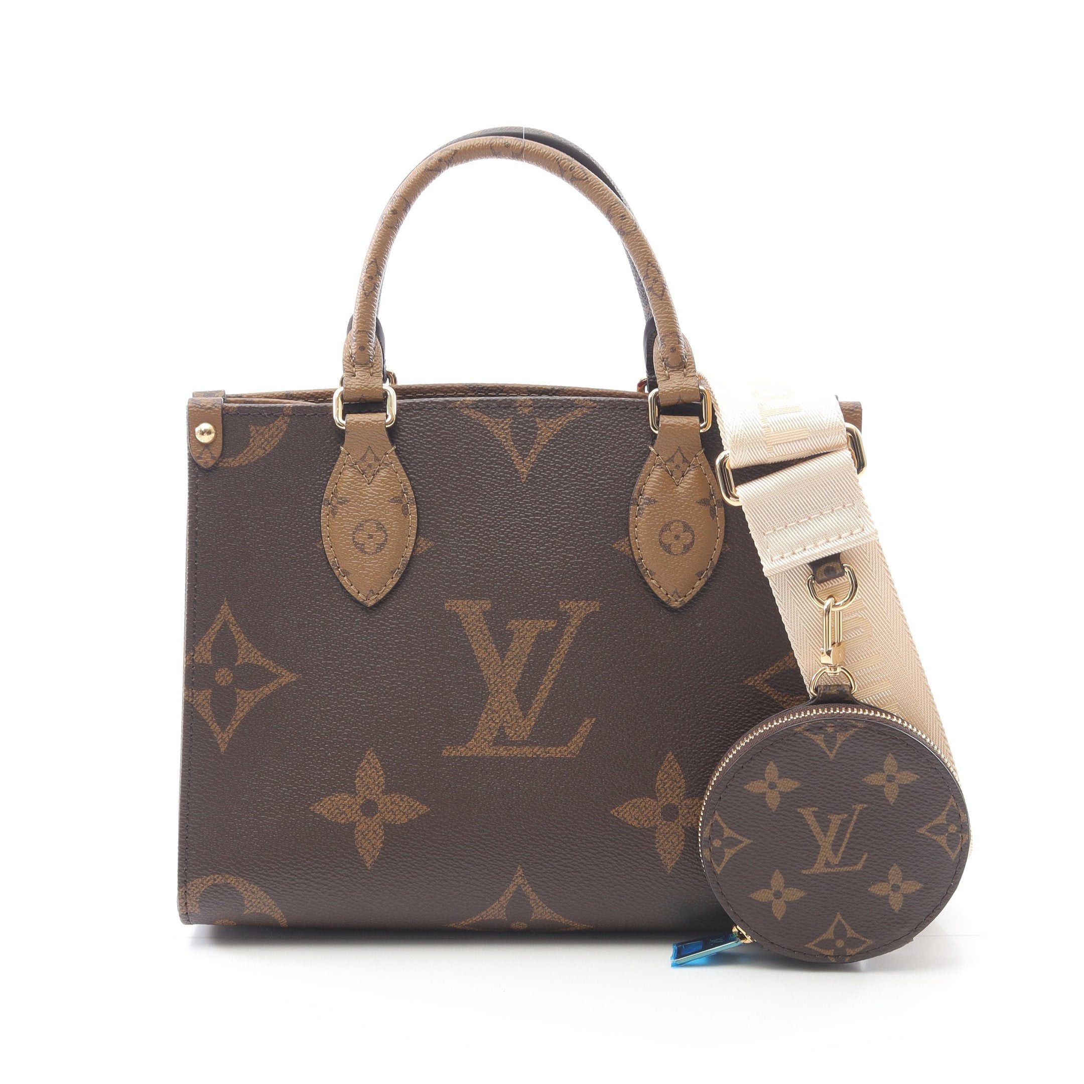 Louis Vuitton Louis Vuitton On-The-Go Pm Monogram Reverse Handbag Brown Beige Size ONE SIZE - 1 Thumbnail