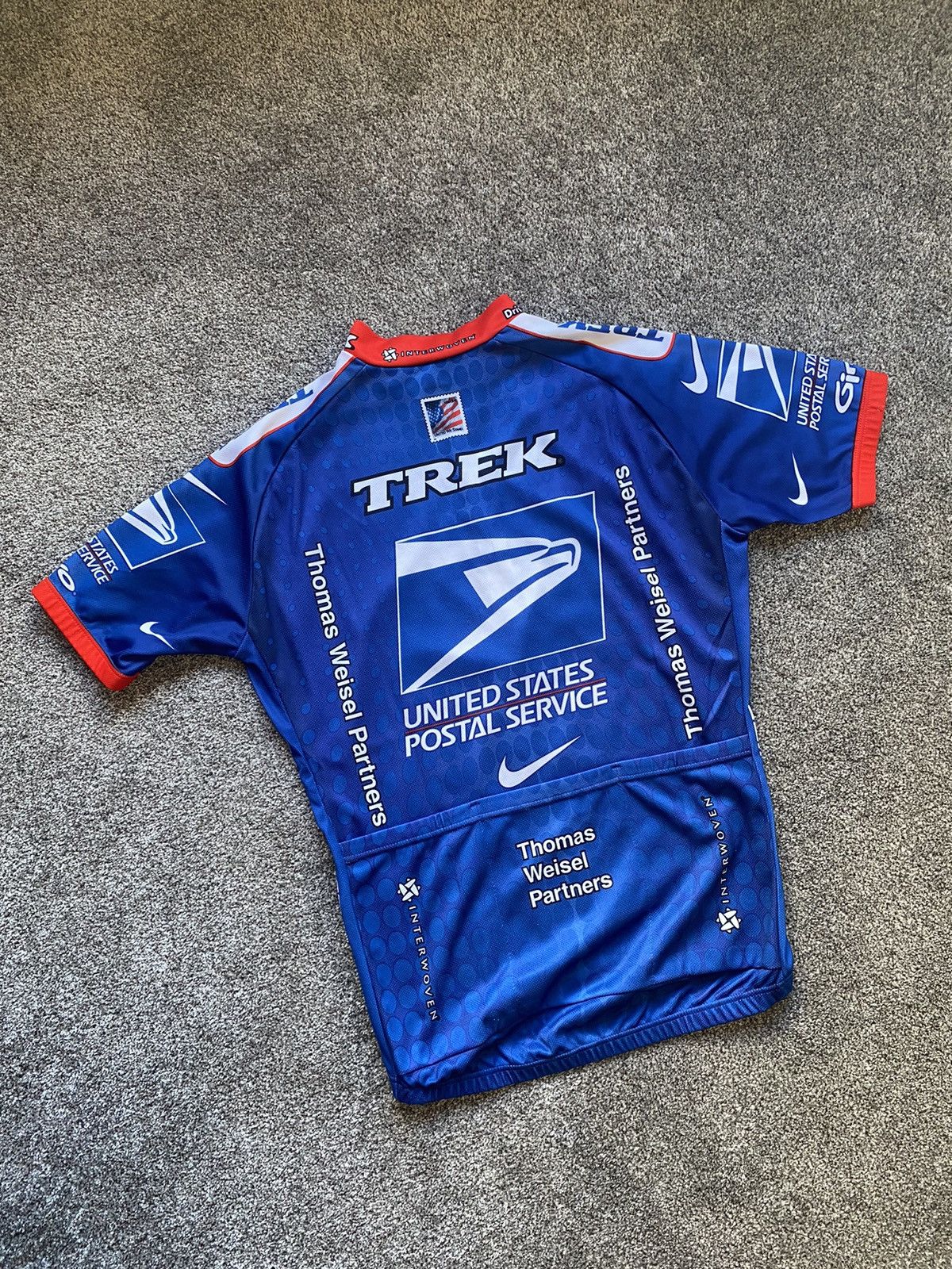 Nike × USA Olympics Nike Trek Cycling USA Team Sport Logo Blue Red Jersey Zip Size US M / EU 48-50 / 2 - 2 Thumbnail
