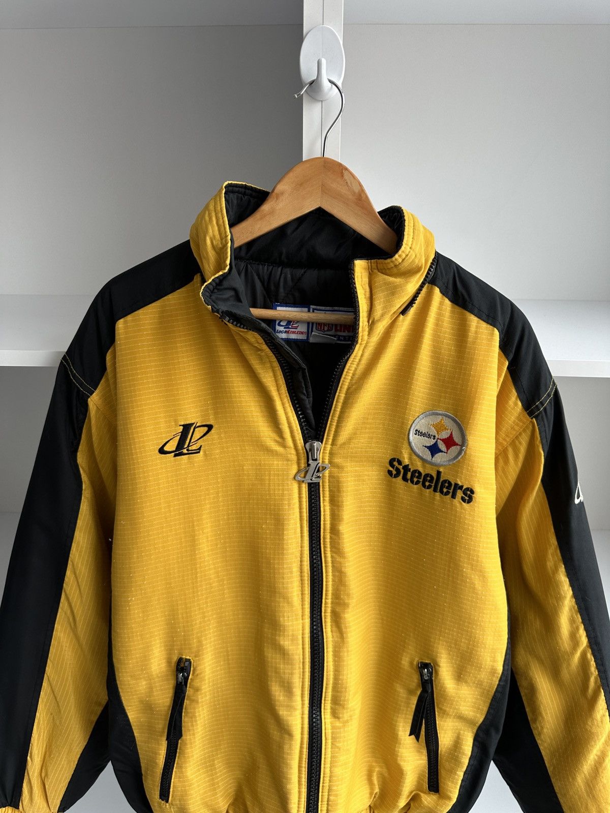 NHL × Vintage Vintage Pittsburgh Steelers NHL Logo Athletic Bomber Jacket Size US M / EU 48-50 / 2 - 10 Thumbnail