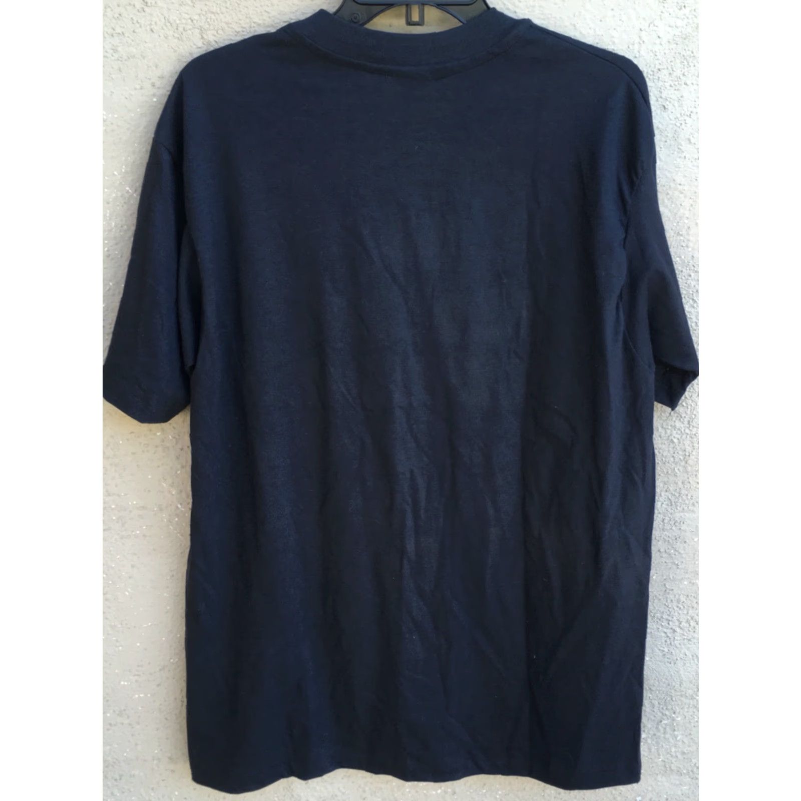 Hanes VINTAGE Hanes T-Shirt USA XL/XXL 50/50 Fed Ex MS. FEDERAL EXPRESS Short Sleeve Men's 1980s Black/Navy Logo Shirt Size US XL / EU 56 / 4 - 7 Thumbnail
