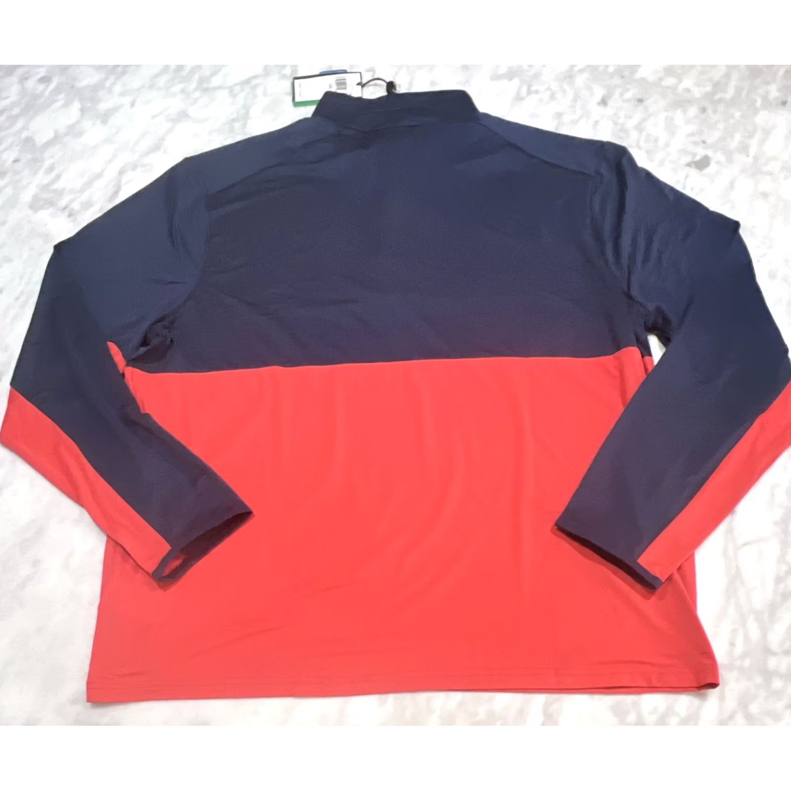 Ralph Lauren RLX Ralph Lauren Golf Shirt Mens 2XL Navy Red Quarter Zip Pullover Wicking NWT Size US XXL / EU 58 / 5 - 4 Thumbnail