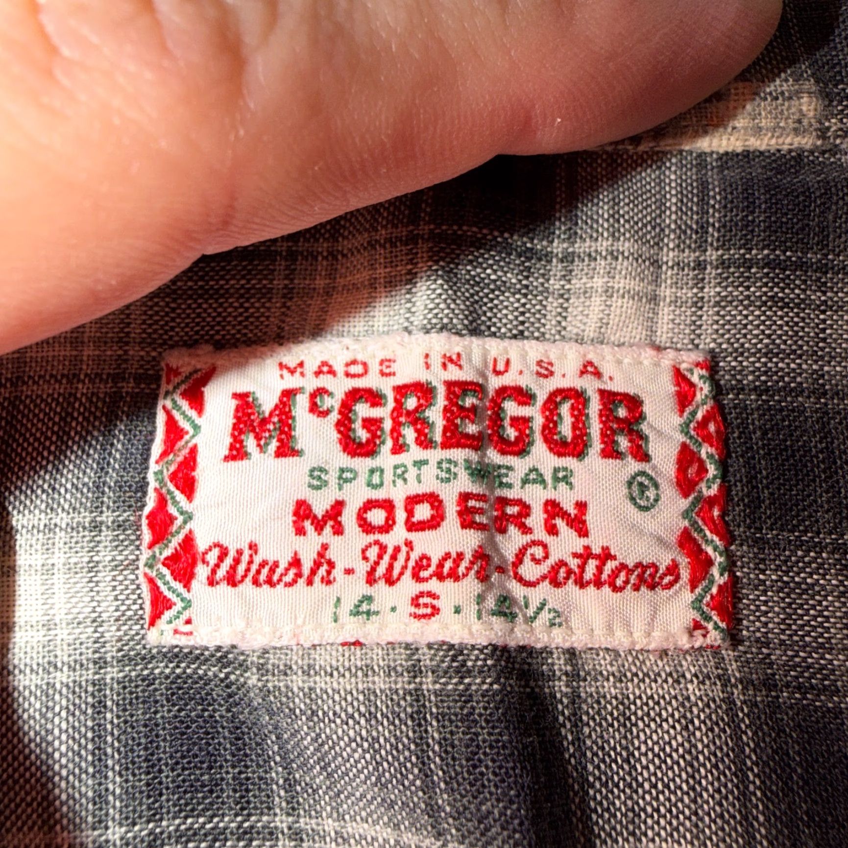 McGregor Vintage McGregor Button-Up Shirt Rockabilly Size US S / EU 44-46 / 1 - 3 Thumbnail