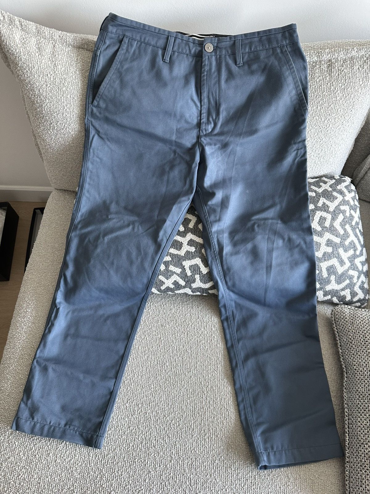 Stone Island Light blue polyester canvas pants stone island Size US 34 / EU 50 - 2 Thumbnail