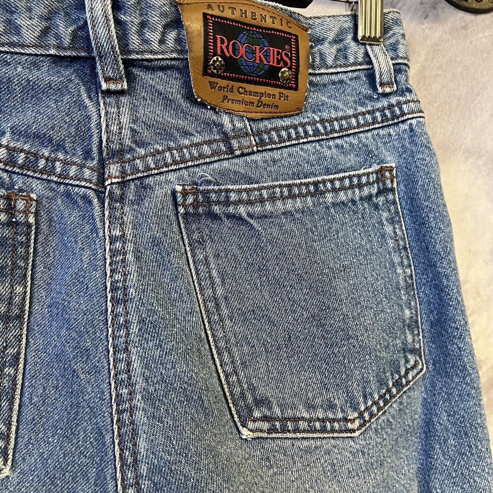 Vintage Vintage Rocky Mountain Jeans Womens 31/11 (26x35) Rockies Size 26" / US 2 / IT 38 - 11 Thumbnail