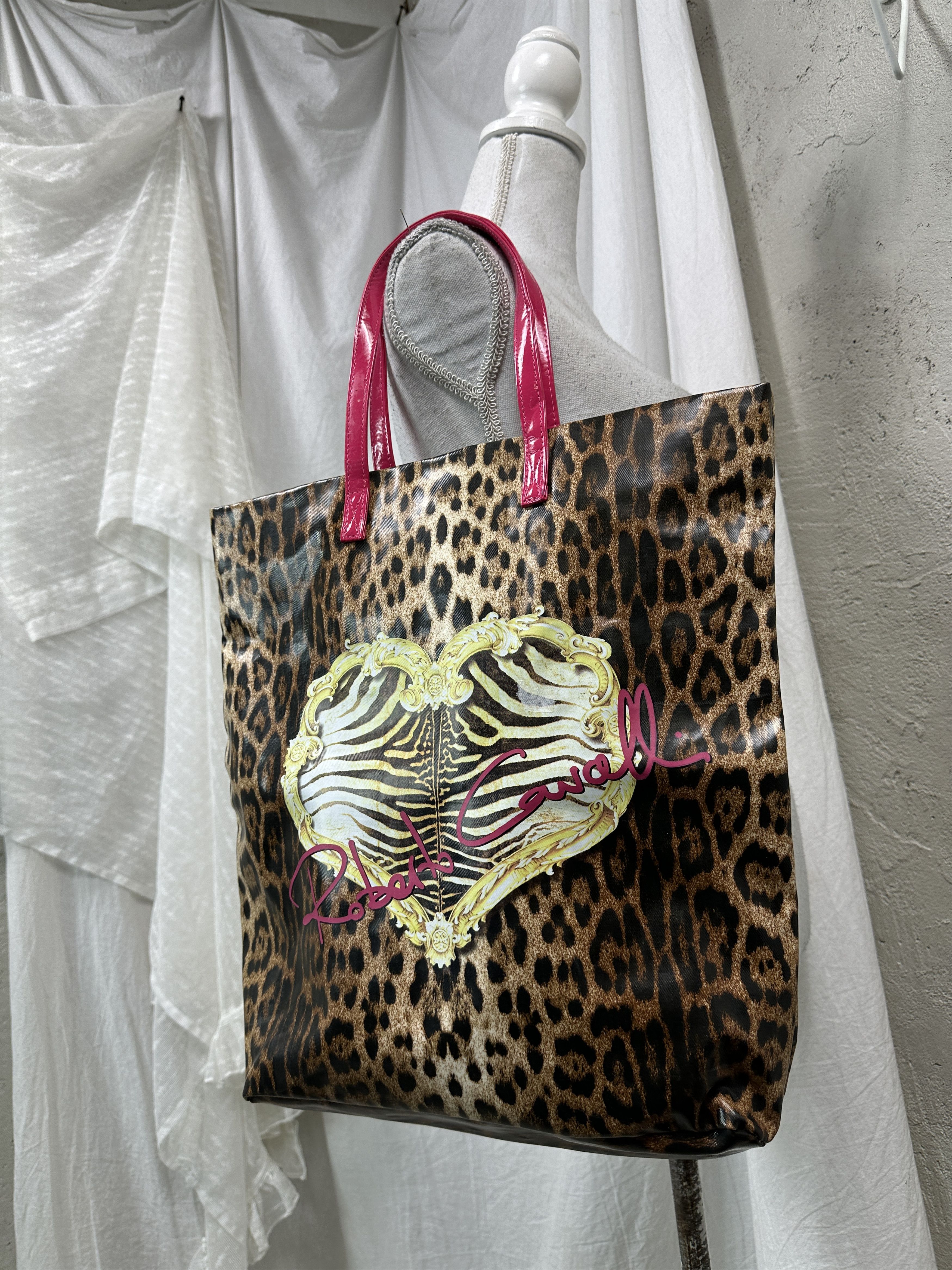 Roberto Cavalli Vintage Cheetah Roberto Cavalli Parfums Leopard Bag Y2K Size ONE SIZE - 1 Thumbnail