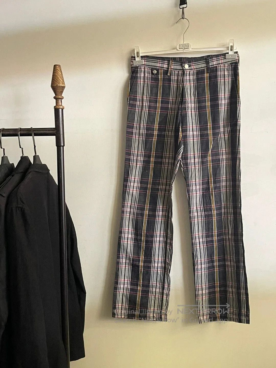Dries Van Noten 2005 SS Runway Check Trousers.