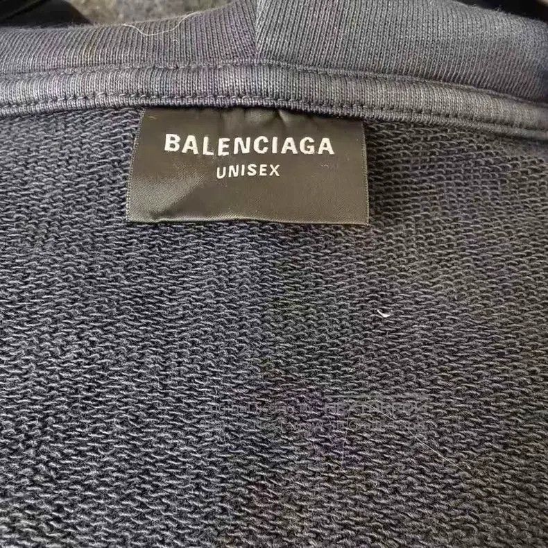 Balenciaga Balenciaga Black Flame Zipper Hoodie Jacket Size US S / EU 44-46 / 1 - 3 Thumbnail