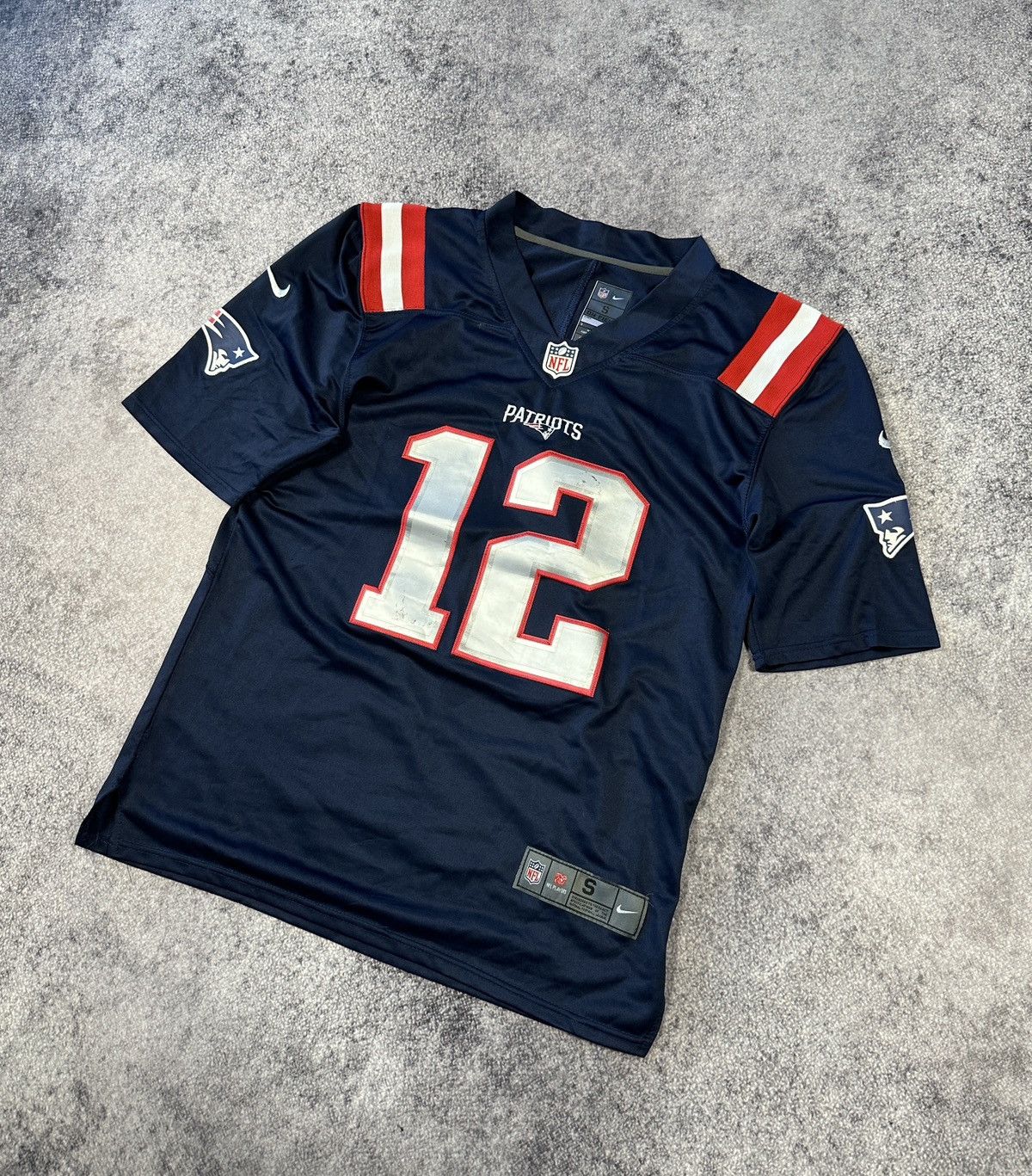 NFL × Nike NFL Nike Patriots Brady 12 Jersey Streetwear Rare USA S VTg Size US S / EU 44-46 / 1 - 1 Thumbnail