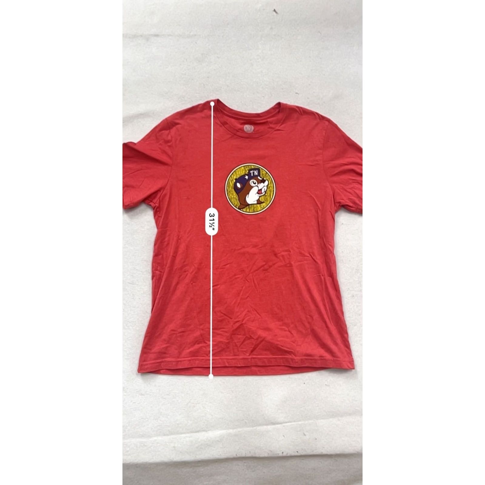 Vintage Buc-Ee's Tennessee Red Graphic Tee XL Unisex Adults Shirt Mens Women Size US XL / EU 56 / 4 - 7 Thumbnail