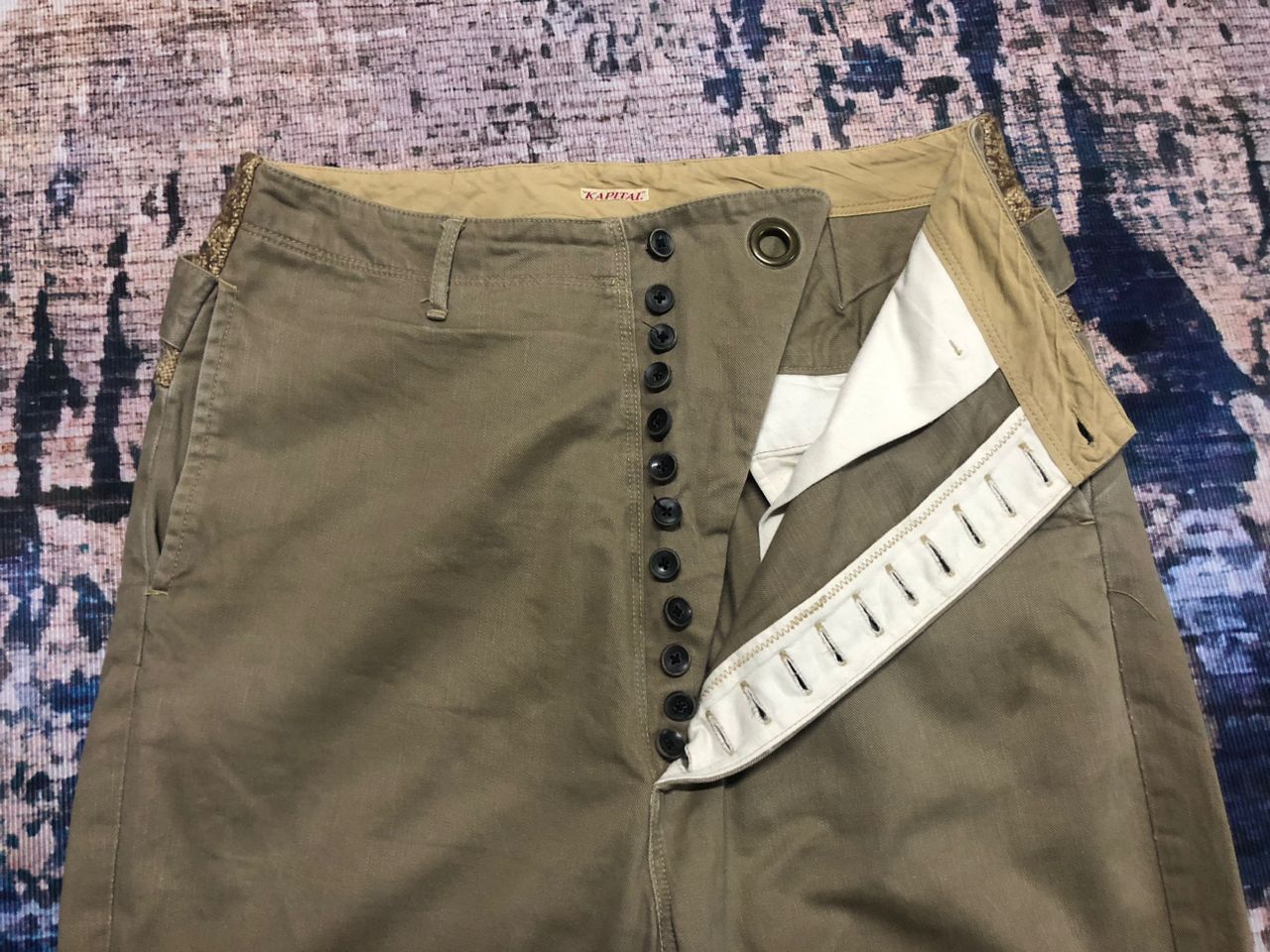 Kapital Kapital Clown Linen Waist Cotton Pants Camel Distressed Size US 32 / EU 48 - 4 Thumbnail