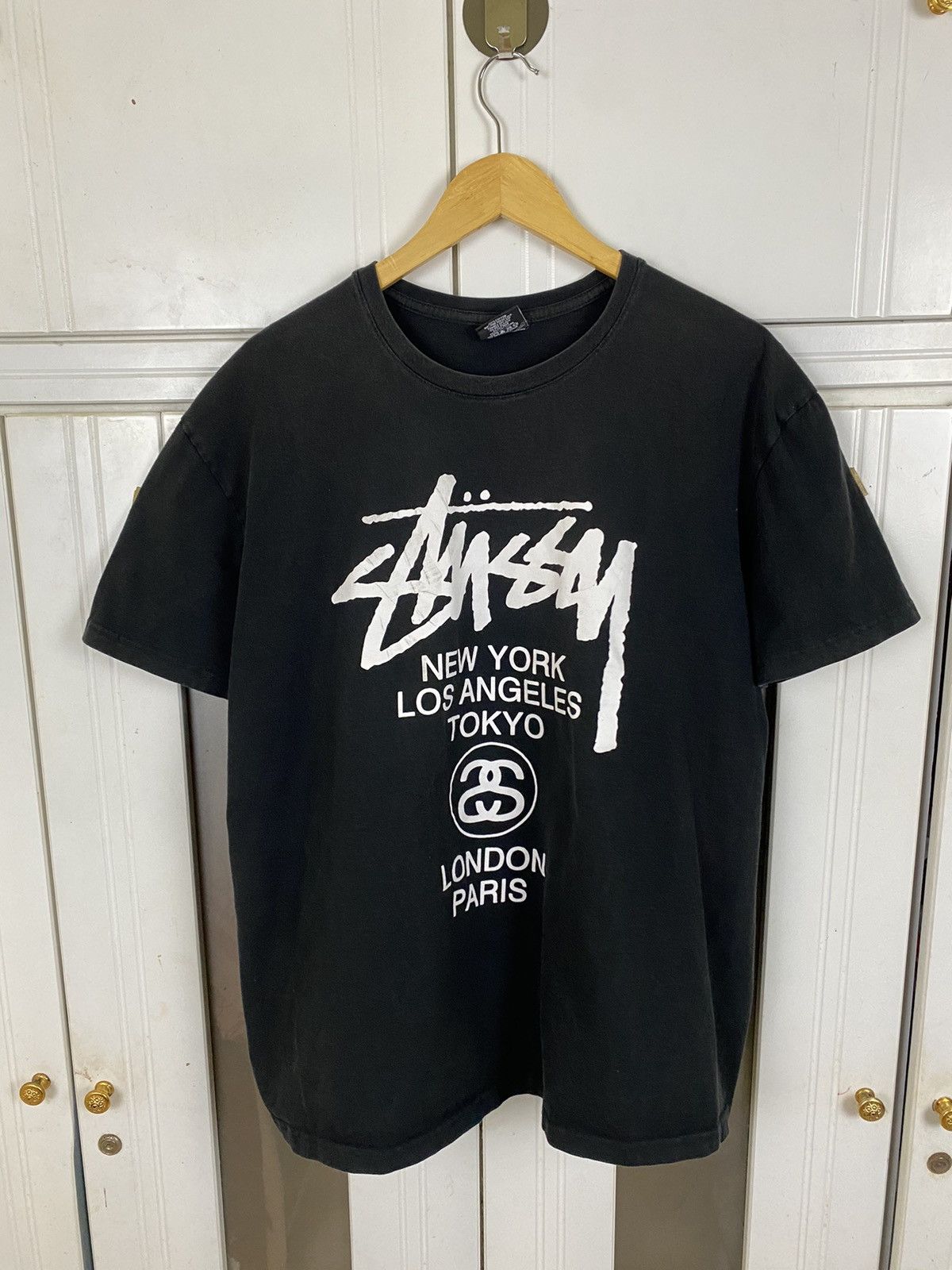 Stussy × Vintage Stussy Tour Tee Size US L / EU 52-54 / 3 - 1 Thumbnail