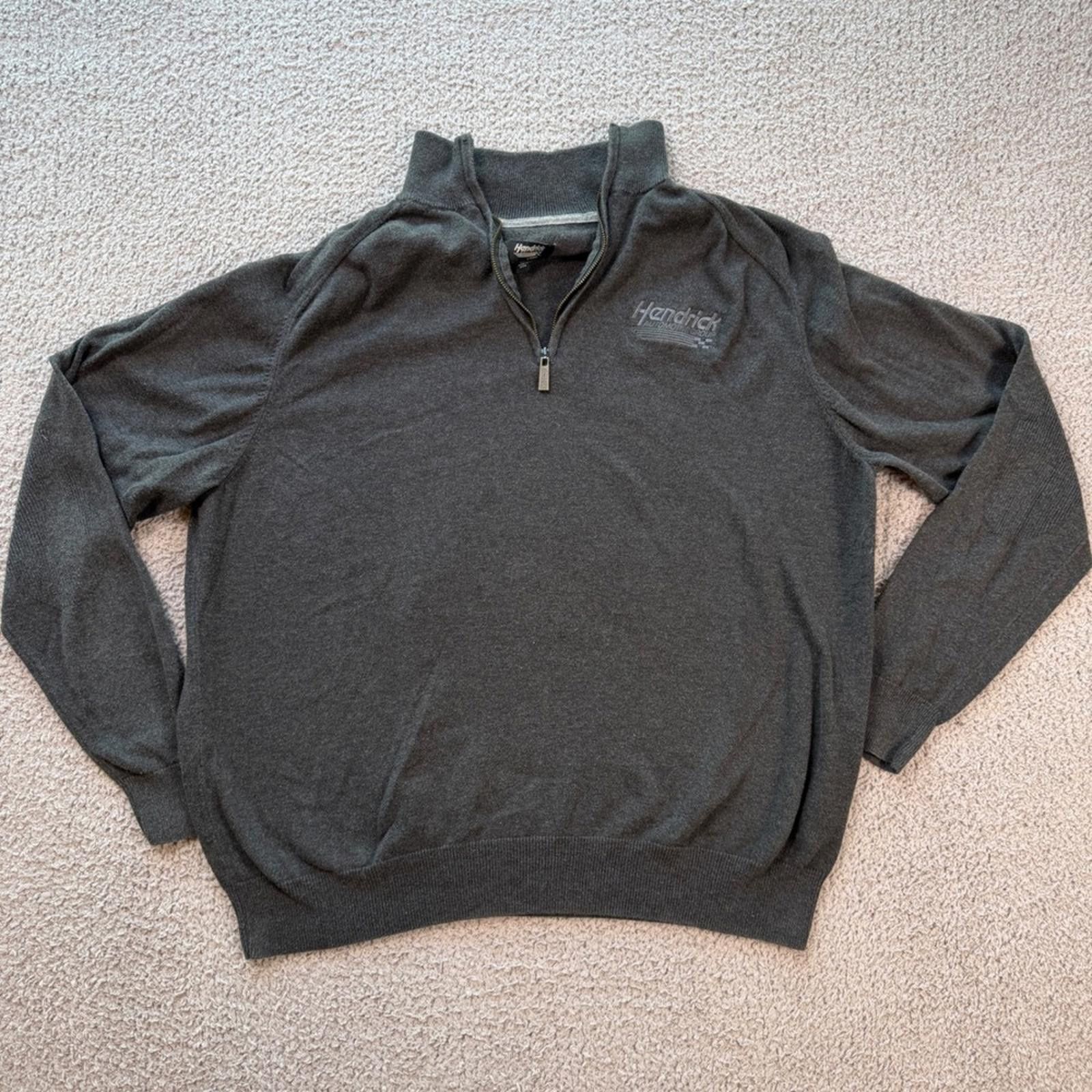 Other Hendrick Automotive Group Men XL Sweater Gray Cotton Silk Size US XL / EU 56 / 4 - 1 Thumbnail
