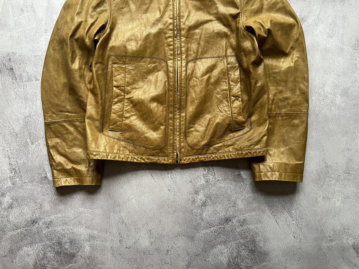 Hugo Boss × Vintage Hugo Boss Leather Bomber Jacket Size M Size US M / EU 48-50 / 2 - 3 Thumbnail
