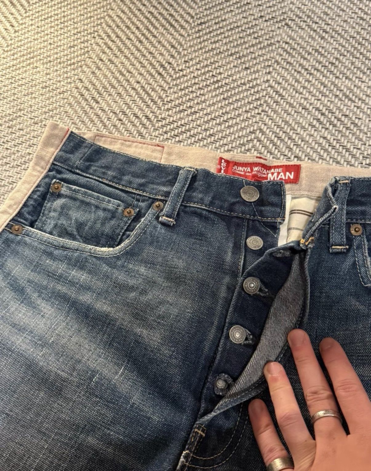 Levi's Levi’s MAN Cotton Linen Panel Deconstructed Jeans K24 Size US 34 / EU 50 - 5 Thumbnail