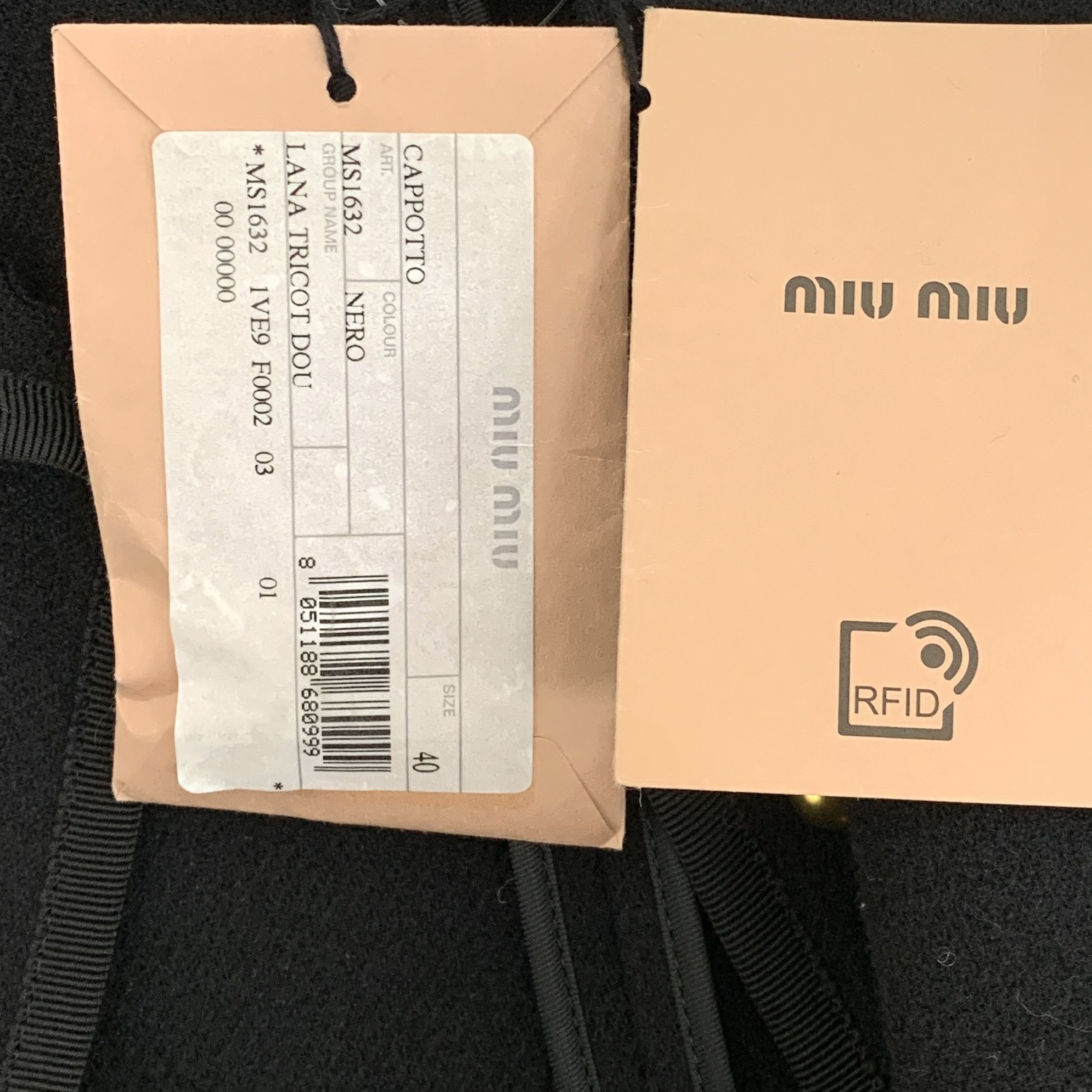 Miu Miu Miu Miu Cotton Coat Black (40) Size S / US 4 / IT 40 - 9 Thumbnail