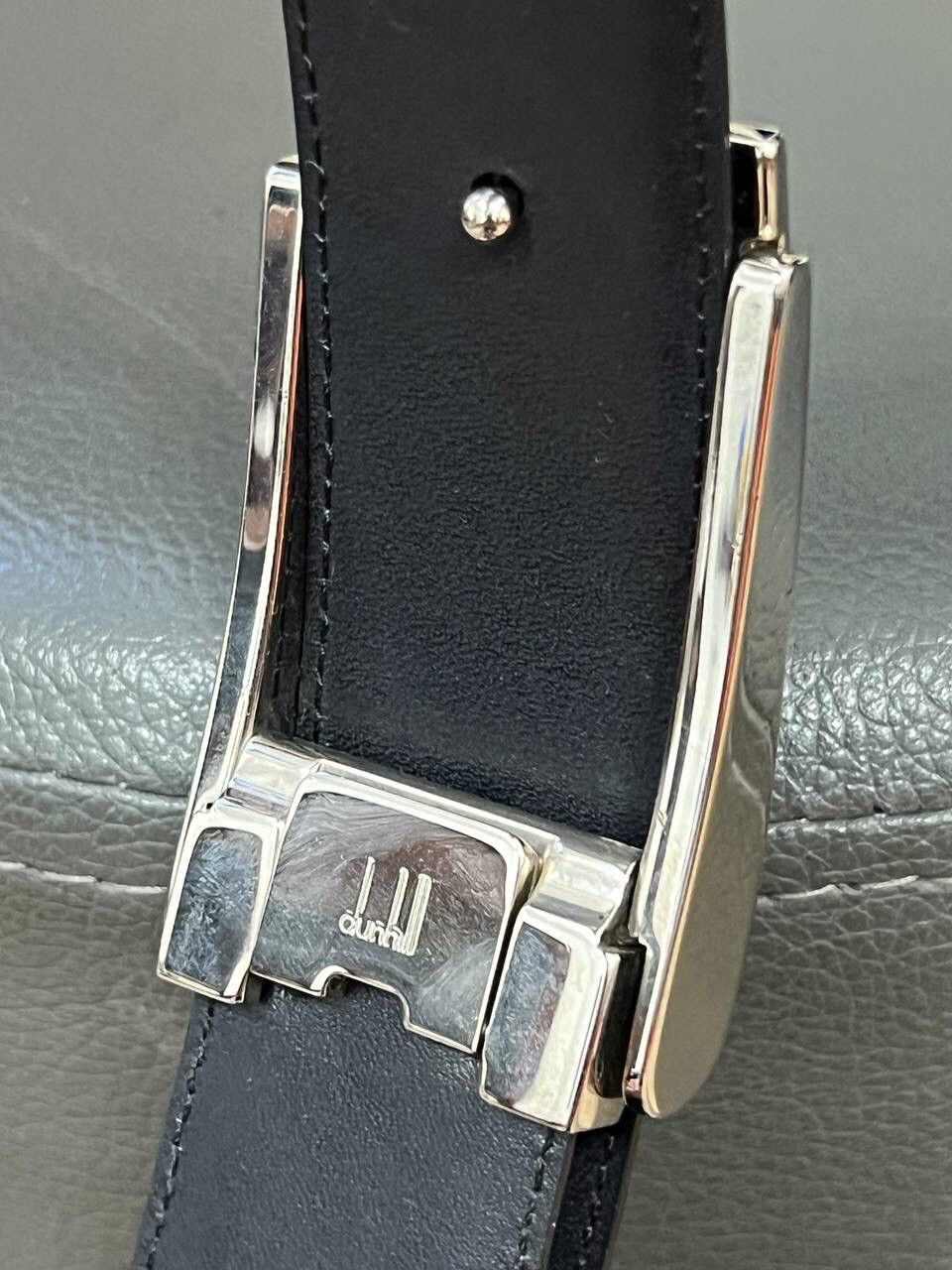 Alfred Dunhill × Leather Leather Glamour Dunhill Luxury Belt Size ONE SIZE - 7 Thumbnail