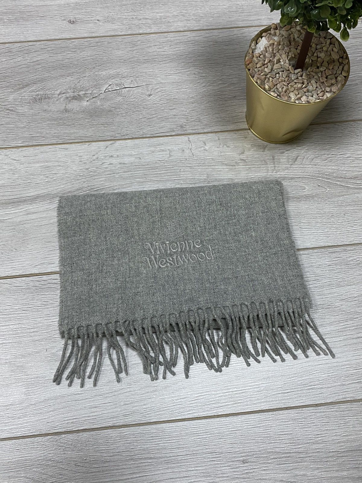 Vivienne Westwood Vivienne Westwood wool scarf big logo Size ONE SIZE - 4 Thumbnail