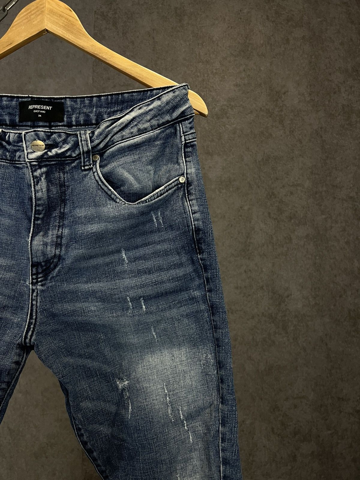 Represent Clo. Represent designer Distressed jeans Size US 32 / EU 48 - 2 Thumbnail