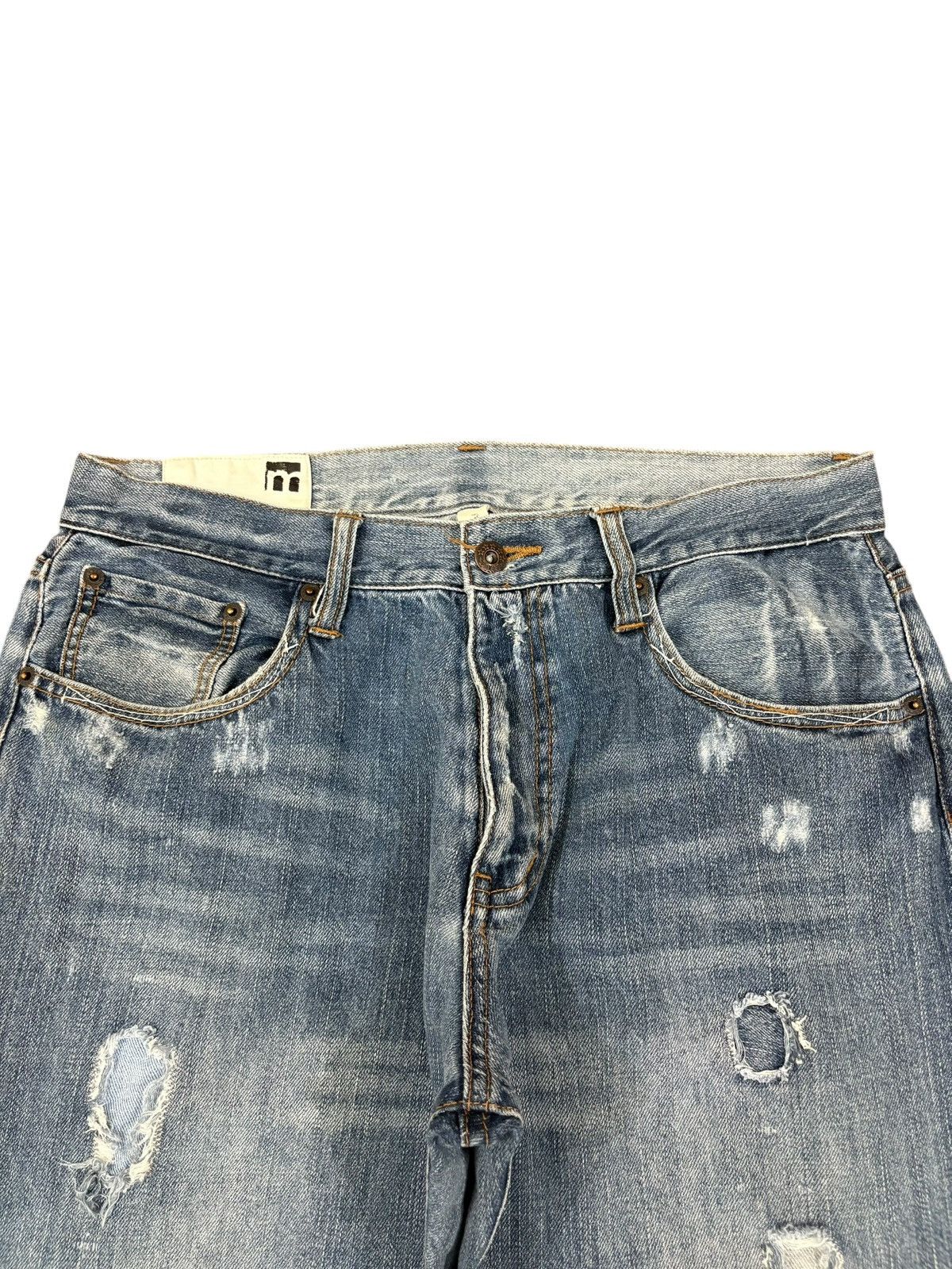 Japanese Brand Vintage Japanese Brand Patches Distressed Bootcut Flare Jean Size US 31 - 4 Thumbnail